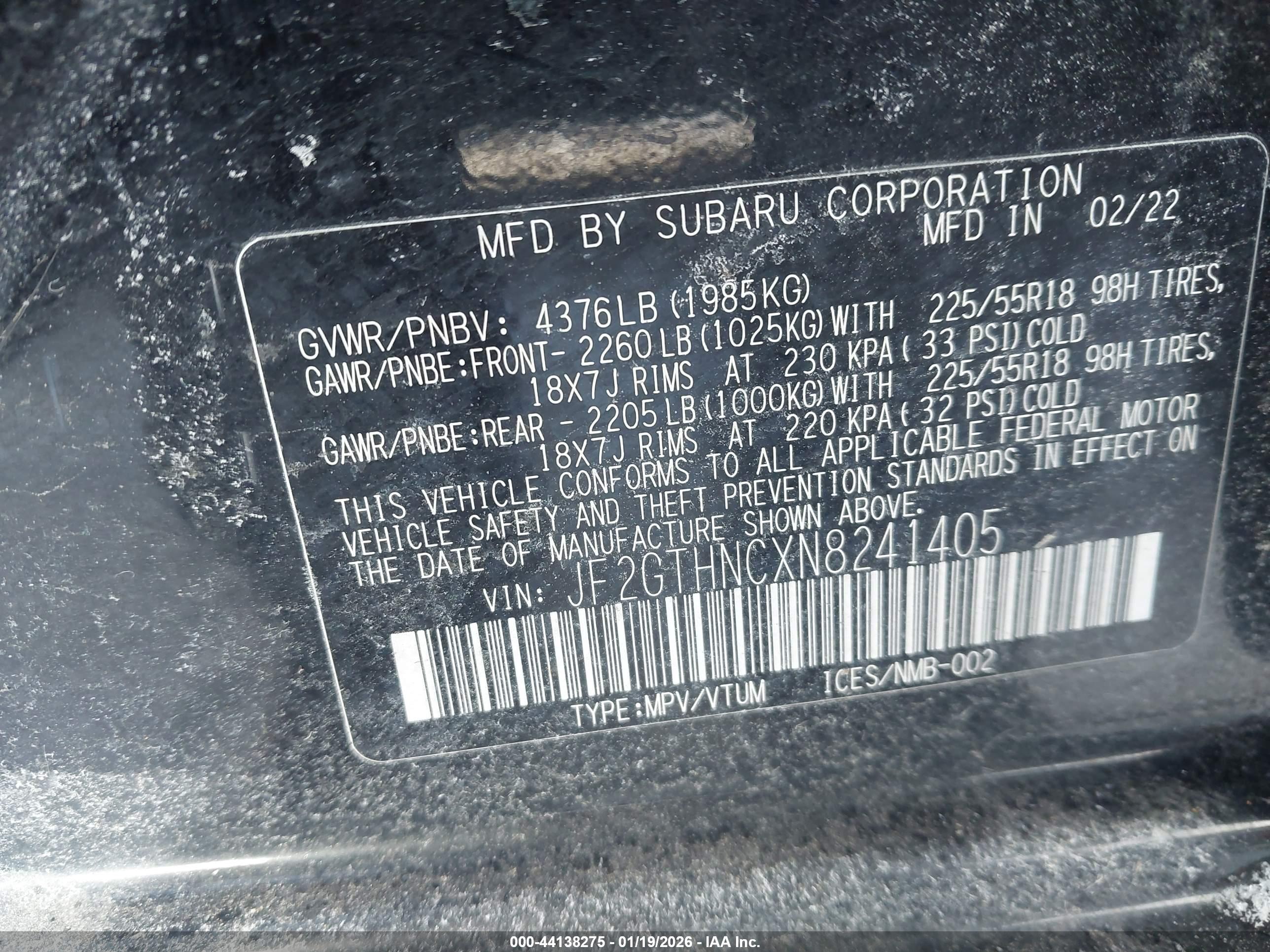 SUBARU CROSSTREK image 9