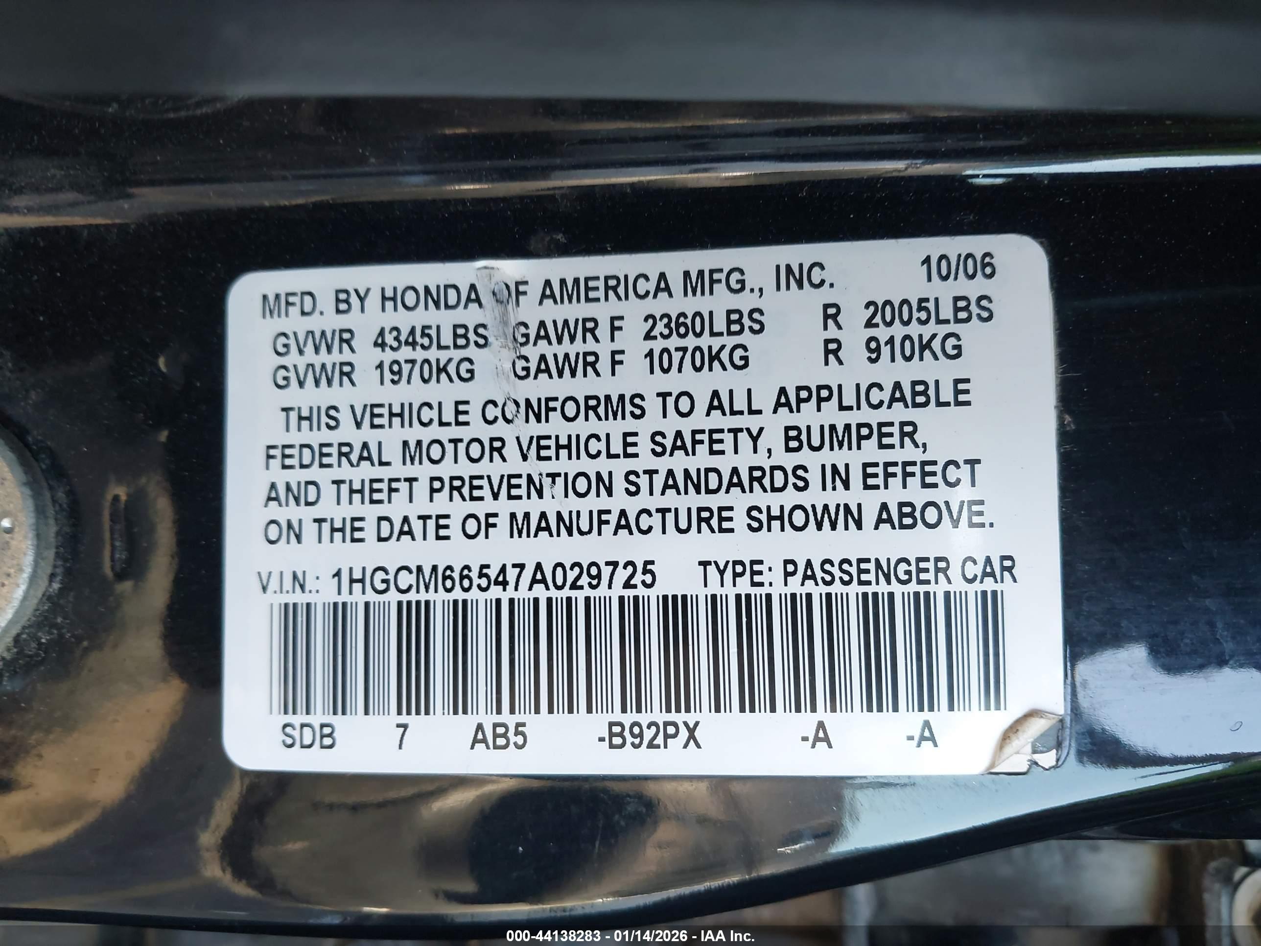 HONDA ACCORD image 9