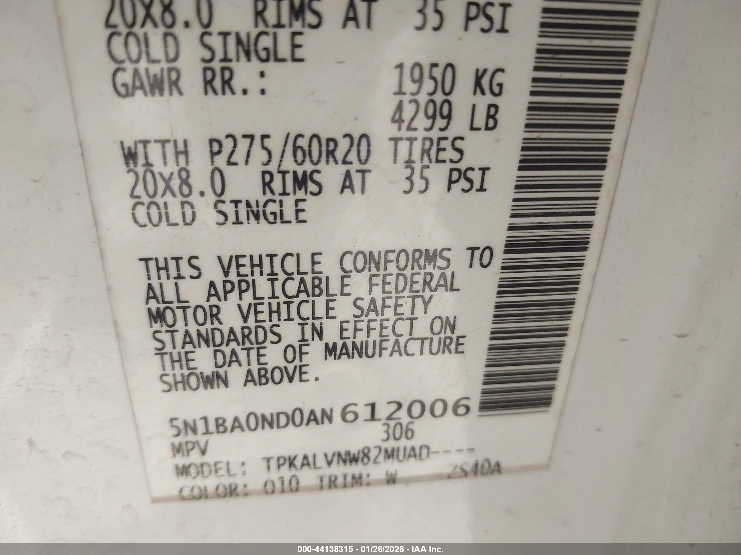 NISSAN ARMADA image 9