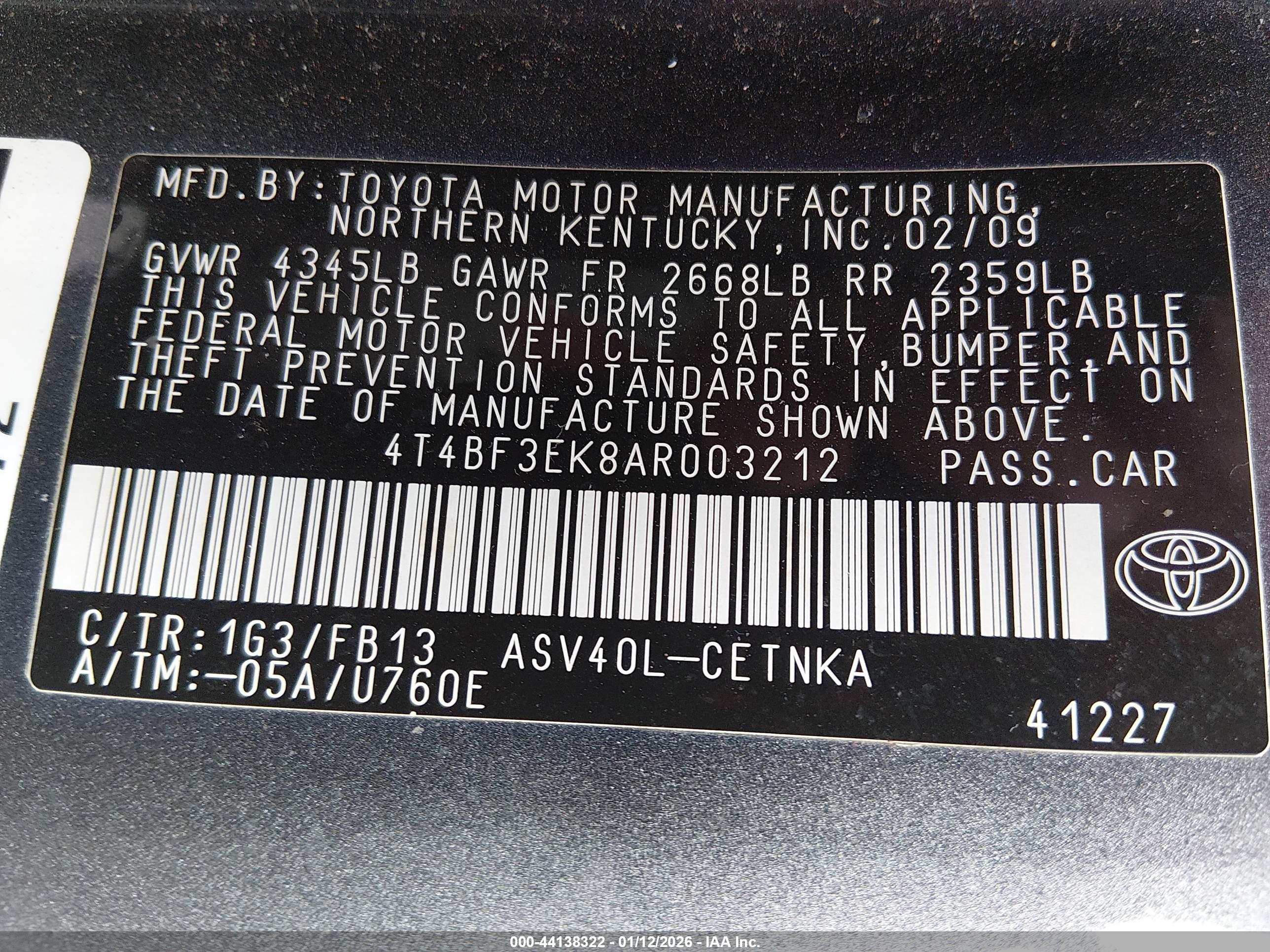 TOYOTA CAMRY image 9