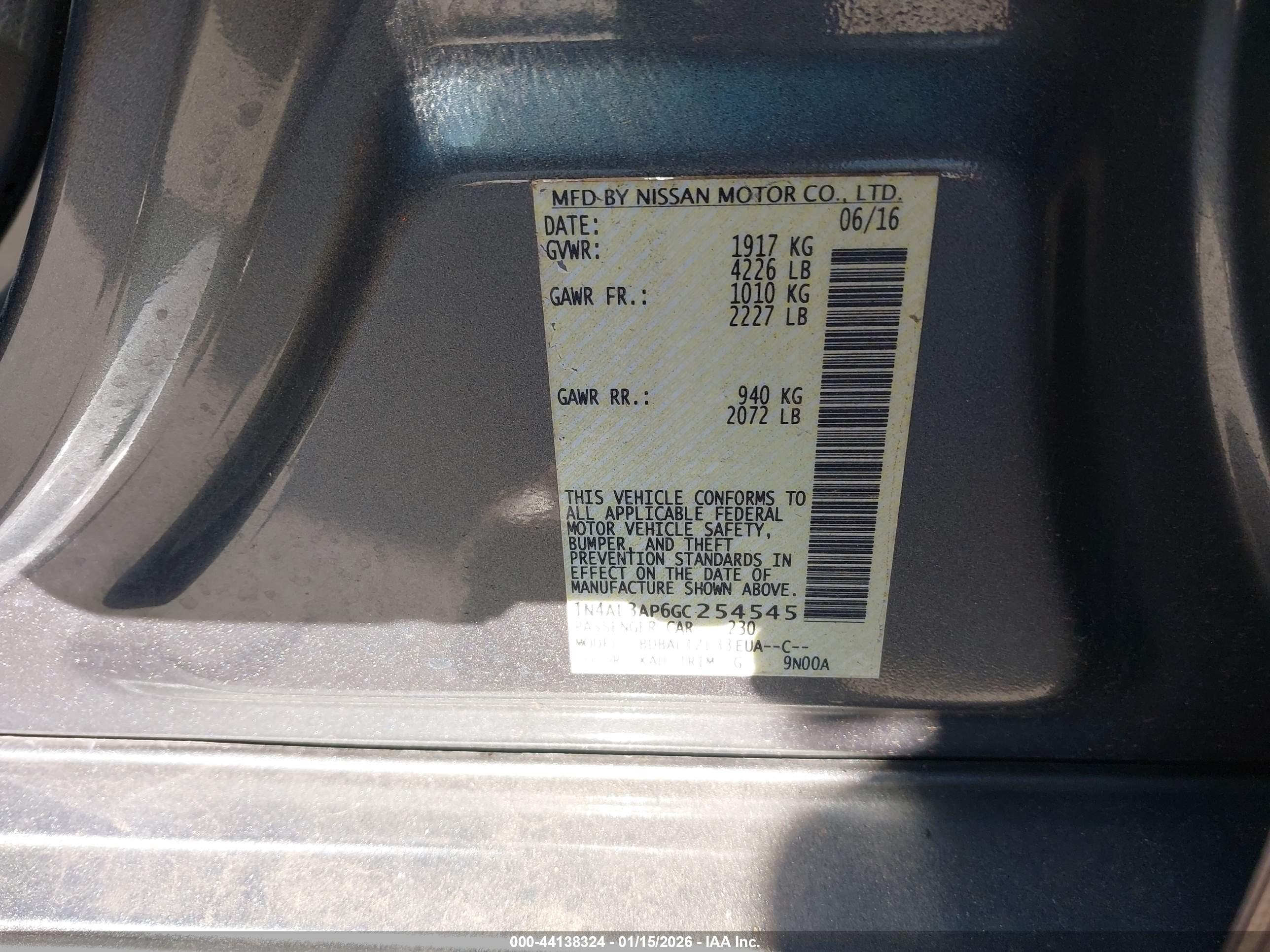 NISSAN ALTIMA image 9