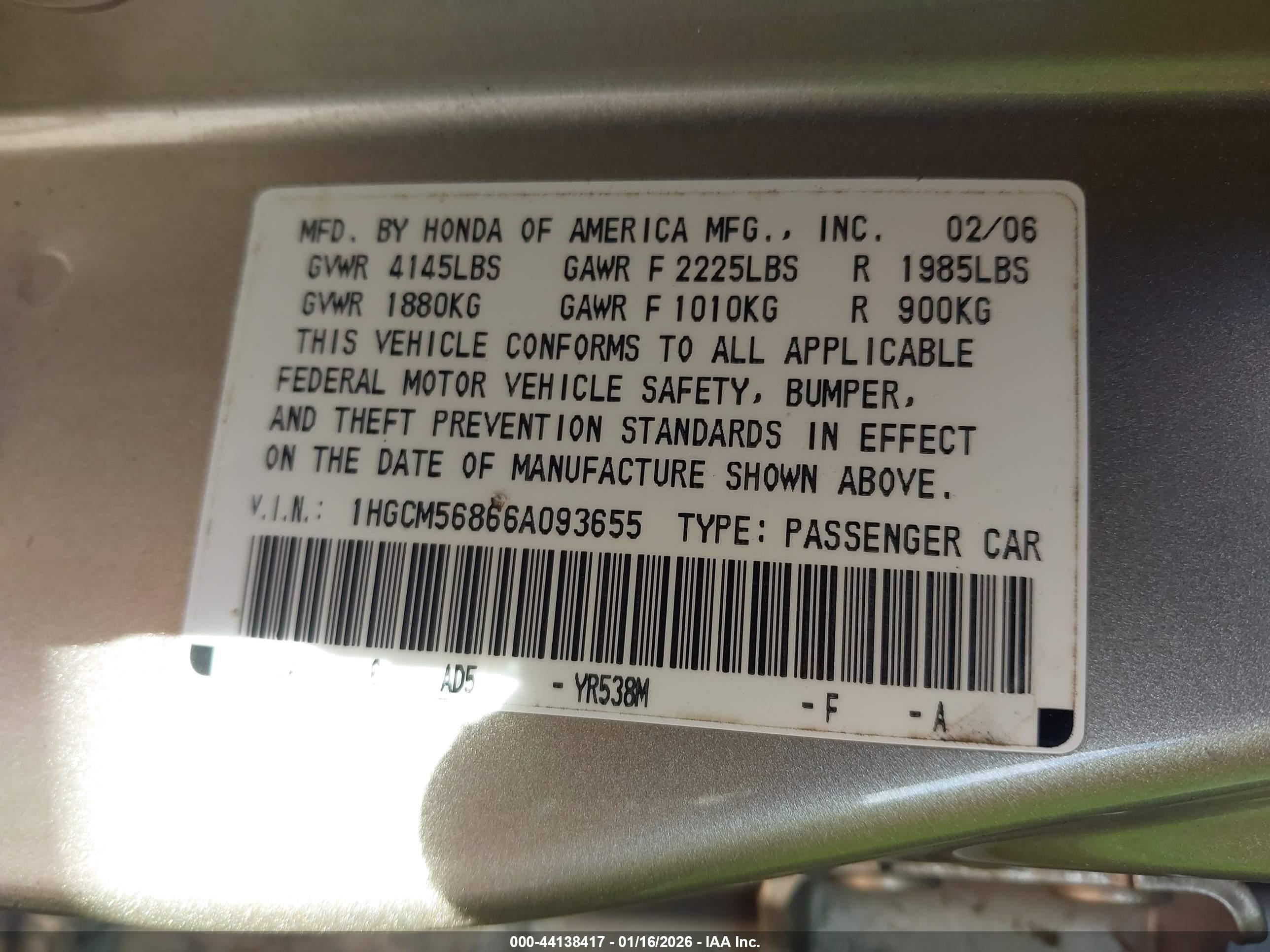 HONDA ACCORD image 9