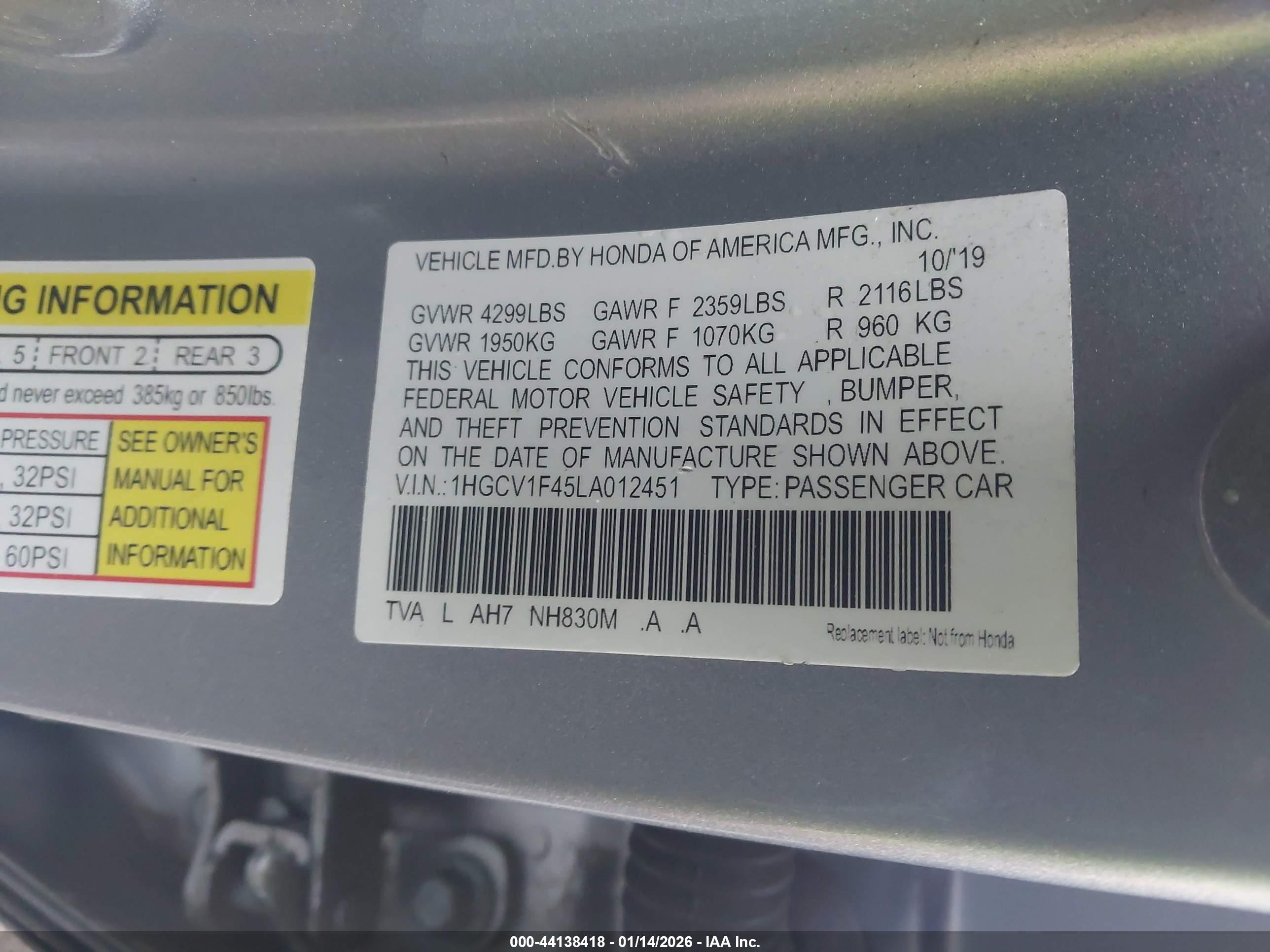 HONDA ACCORD image 9
