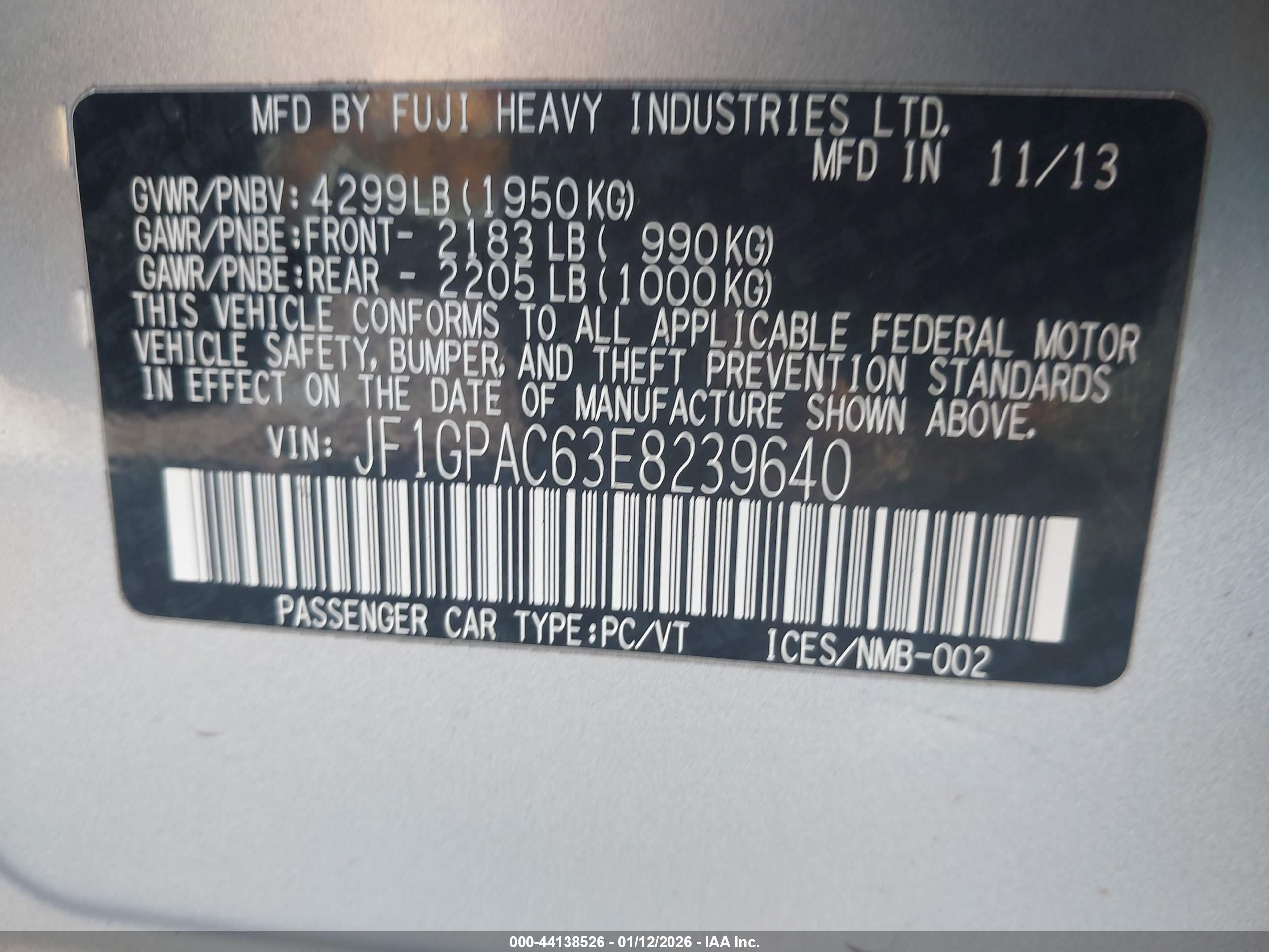 SUBARU IMPREZA image 9