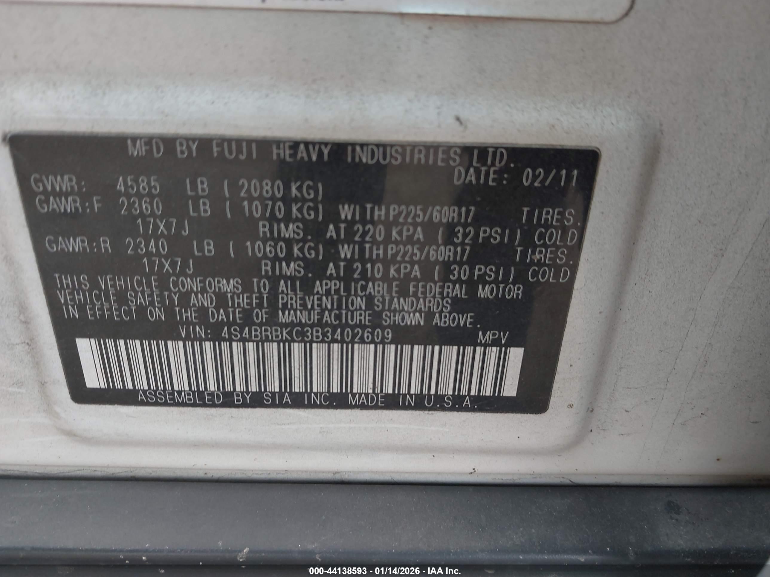SUBARU OUTBACK image 9