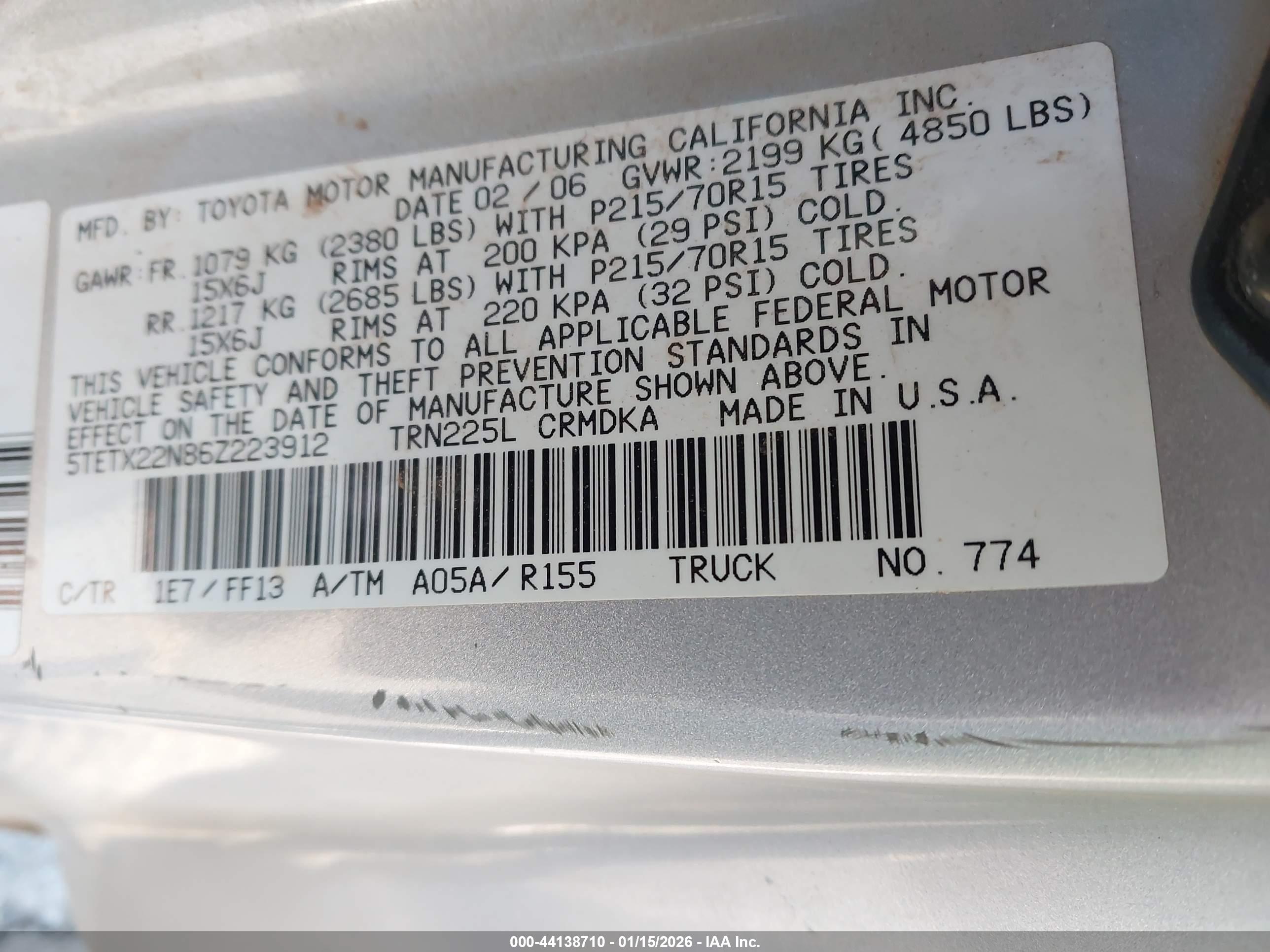 TOYOTA TACOMA image 9