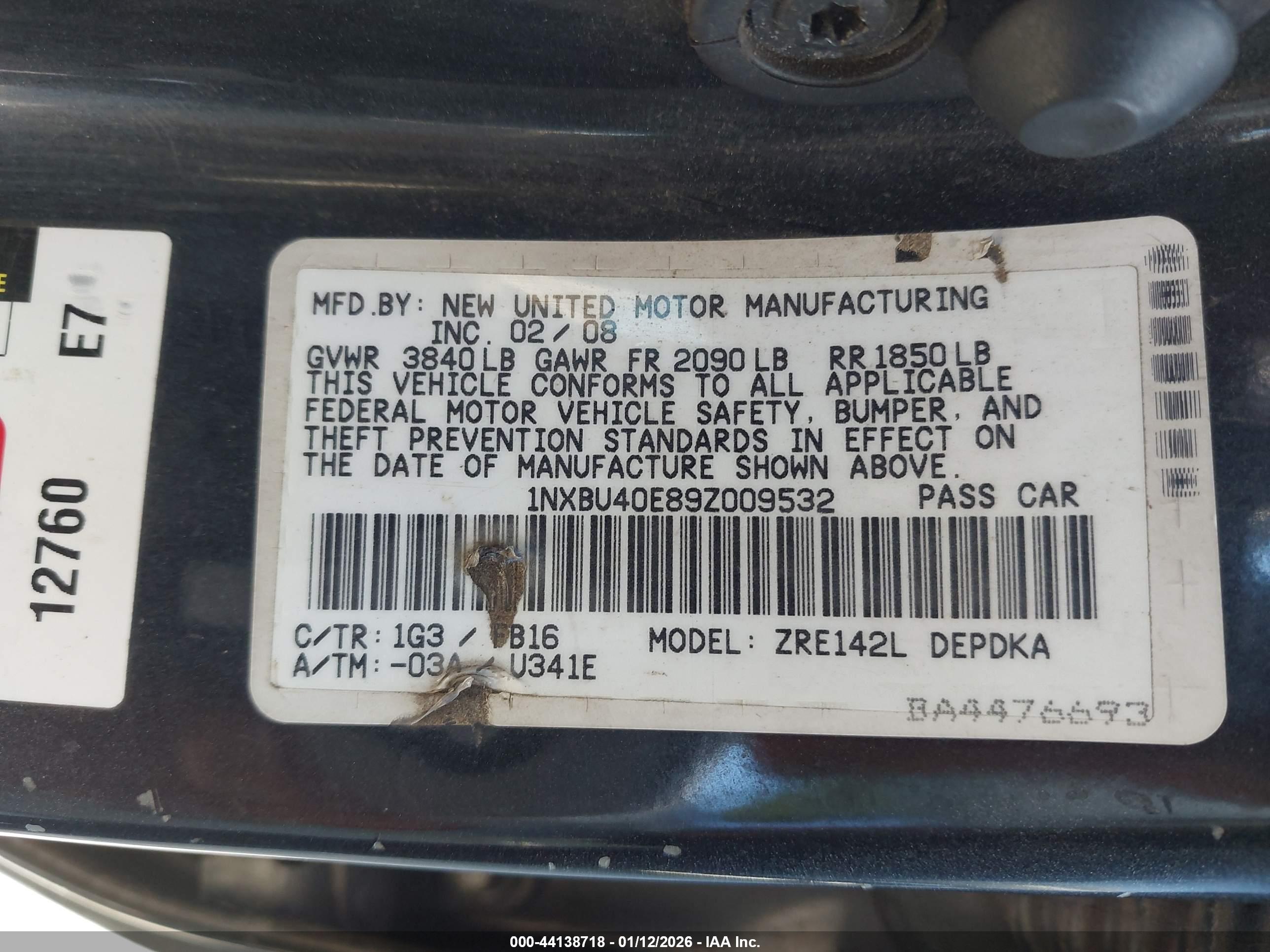 TOYOTA COROLLA image 9