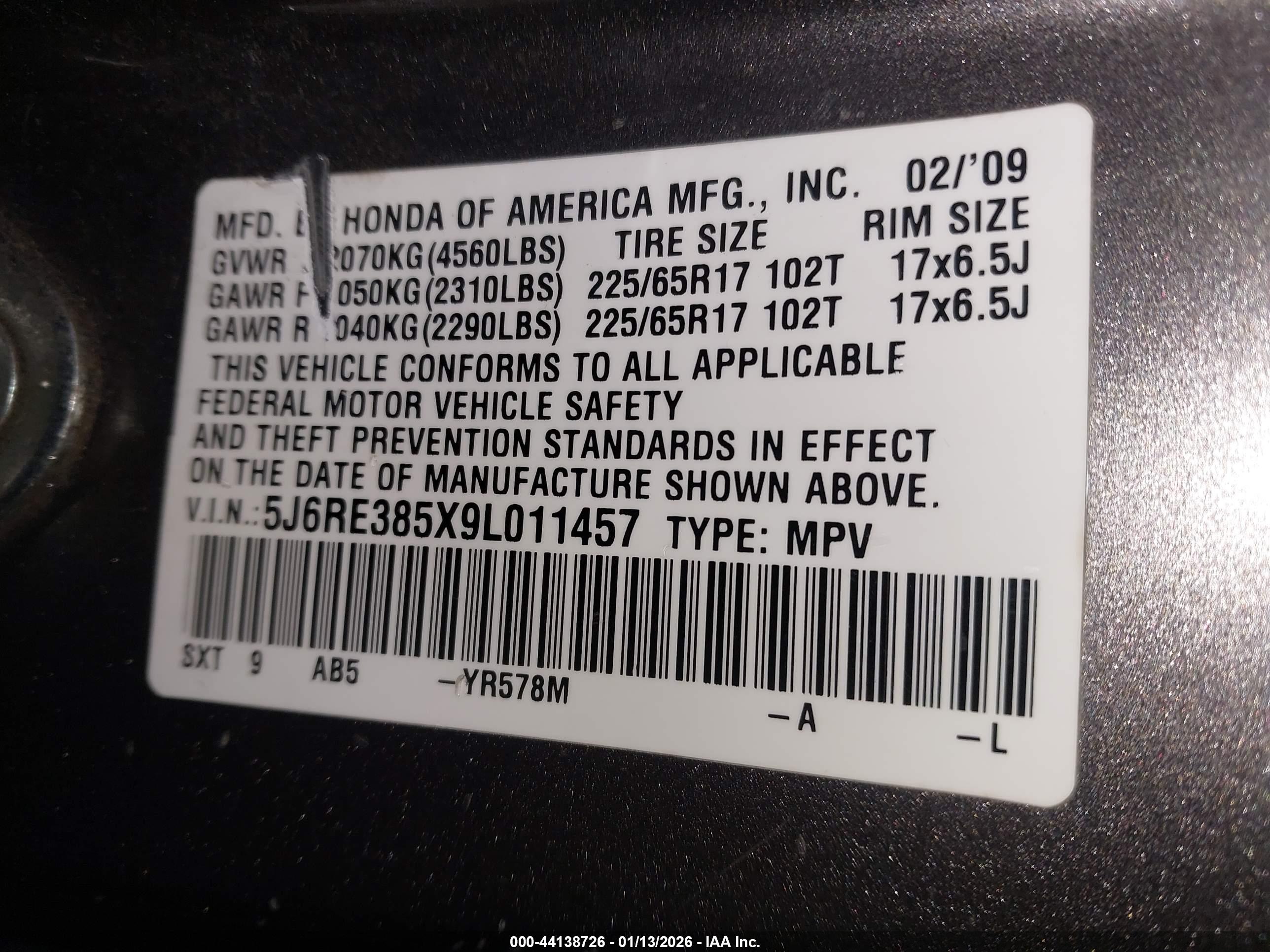 HONDA CR-V image 9