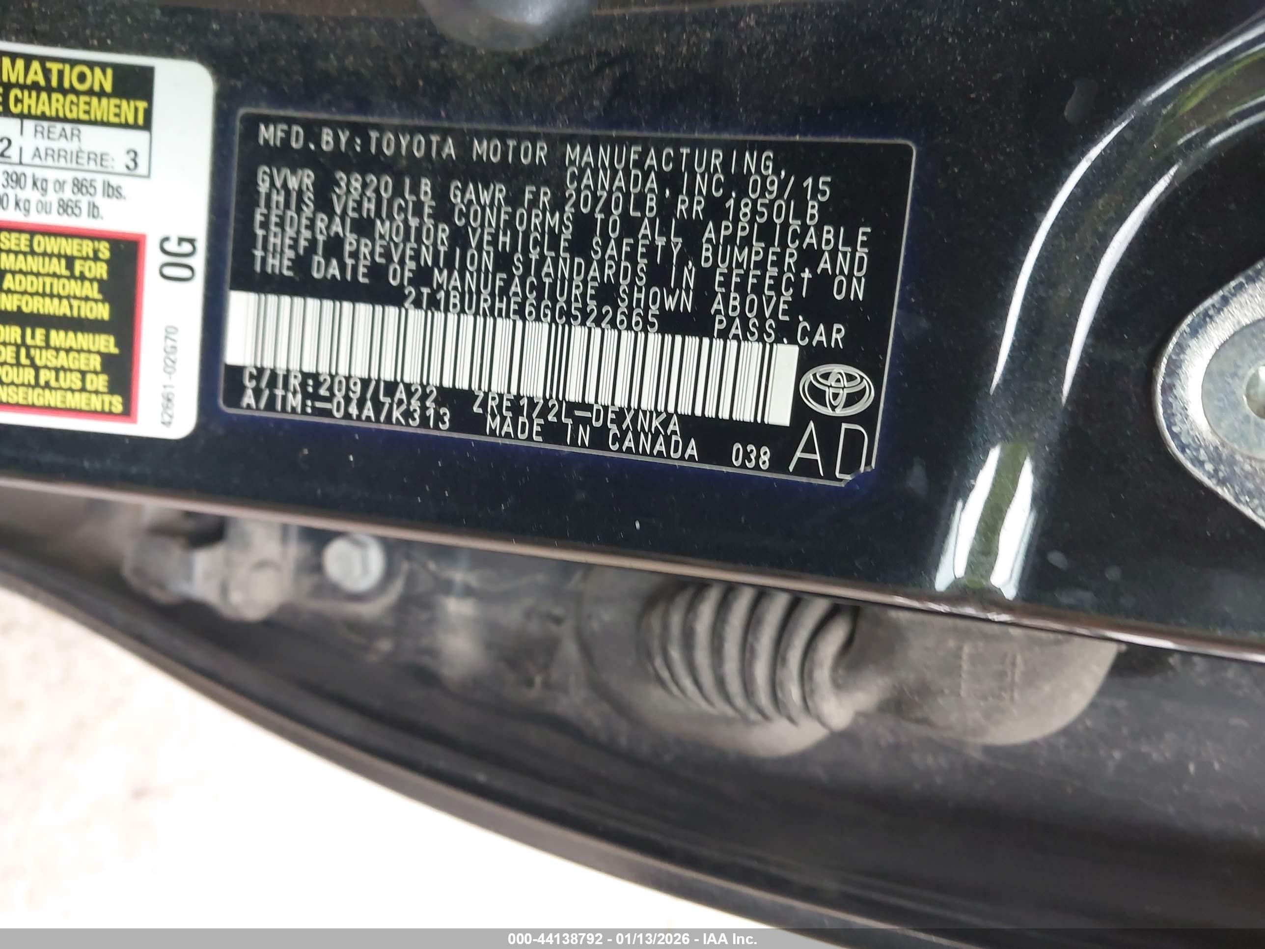 TOYOTA COROLLA image 9