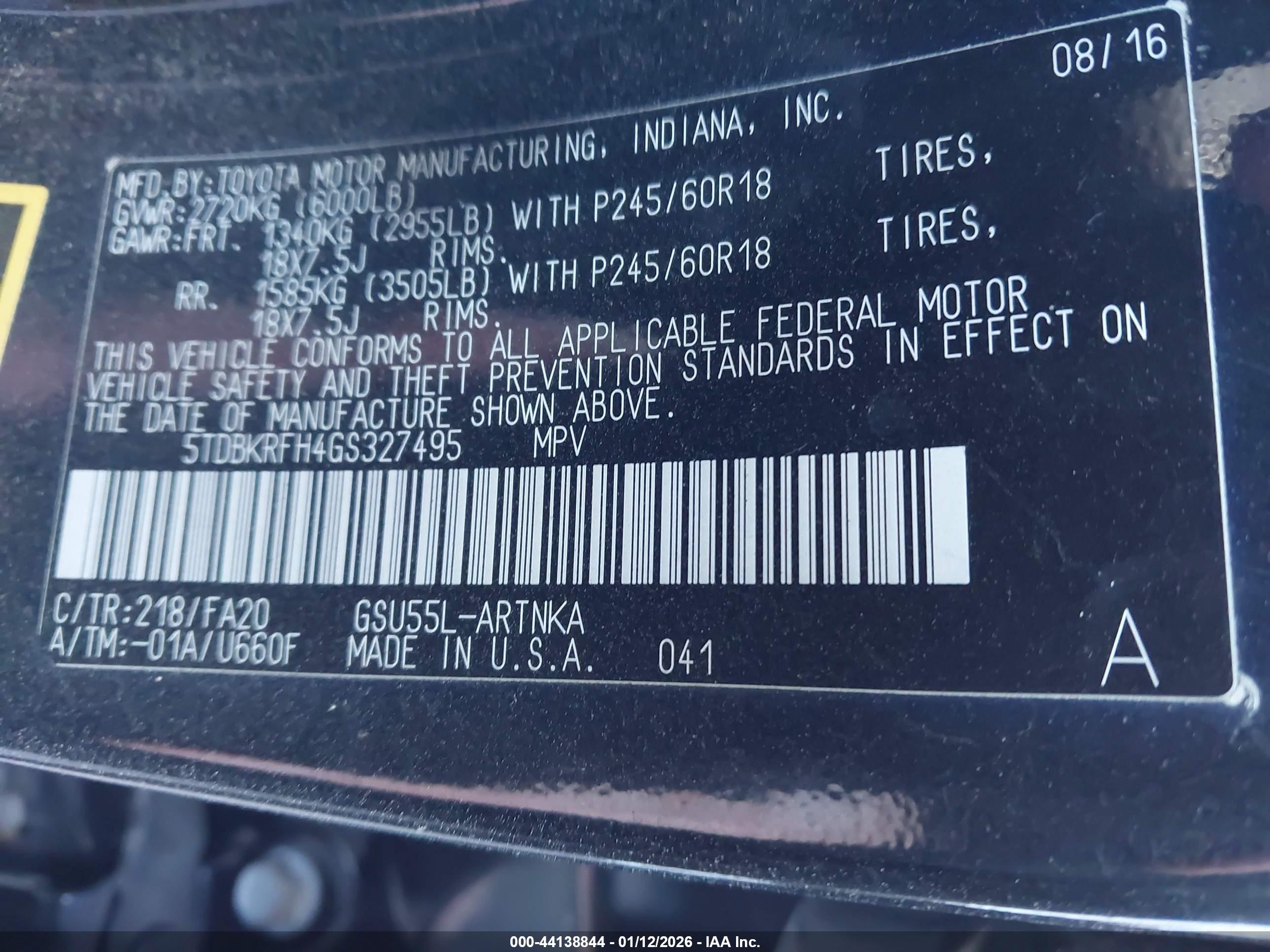 TOYOTA HIGHLANDER image 9