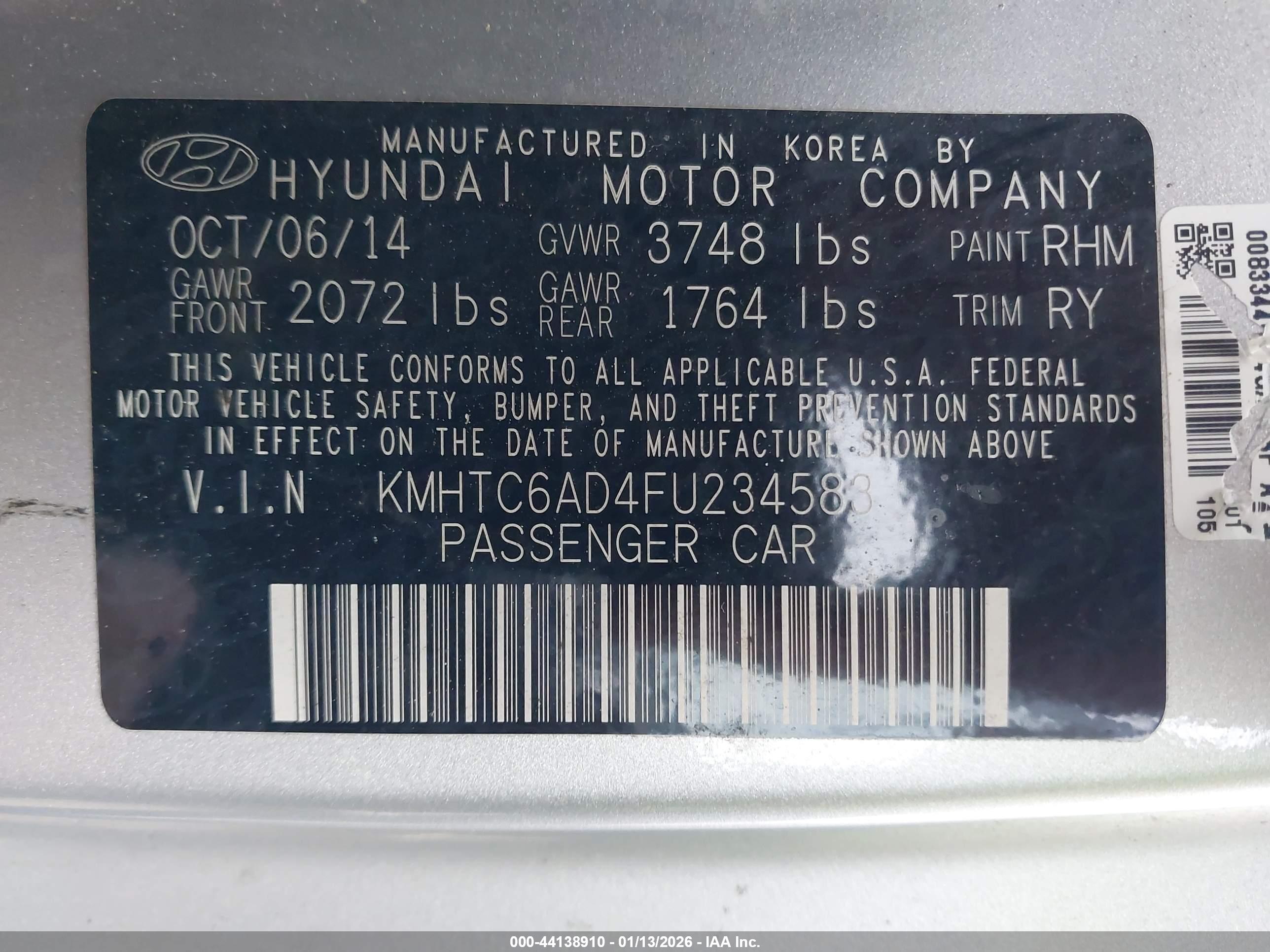 HYUNDAI VELOSTER image 9