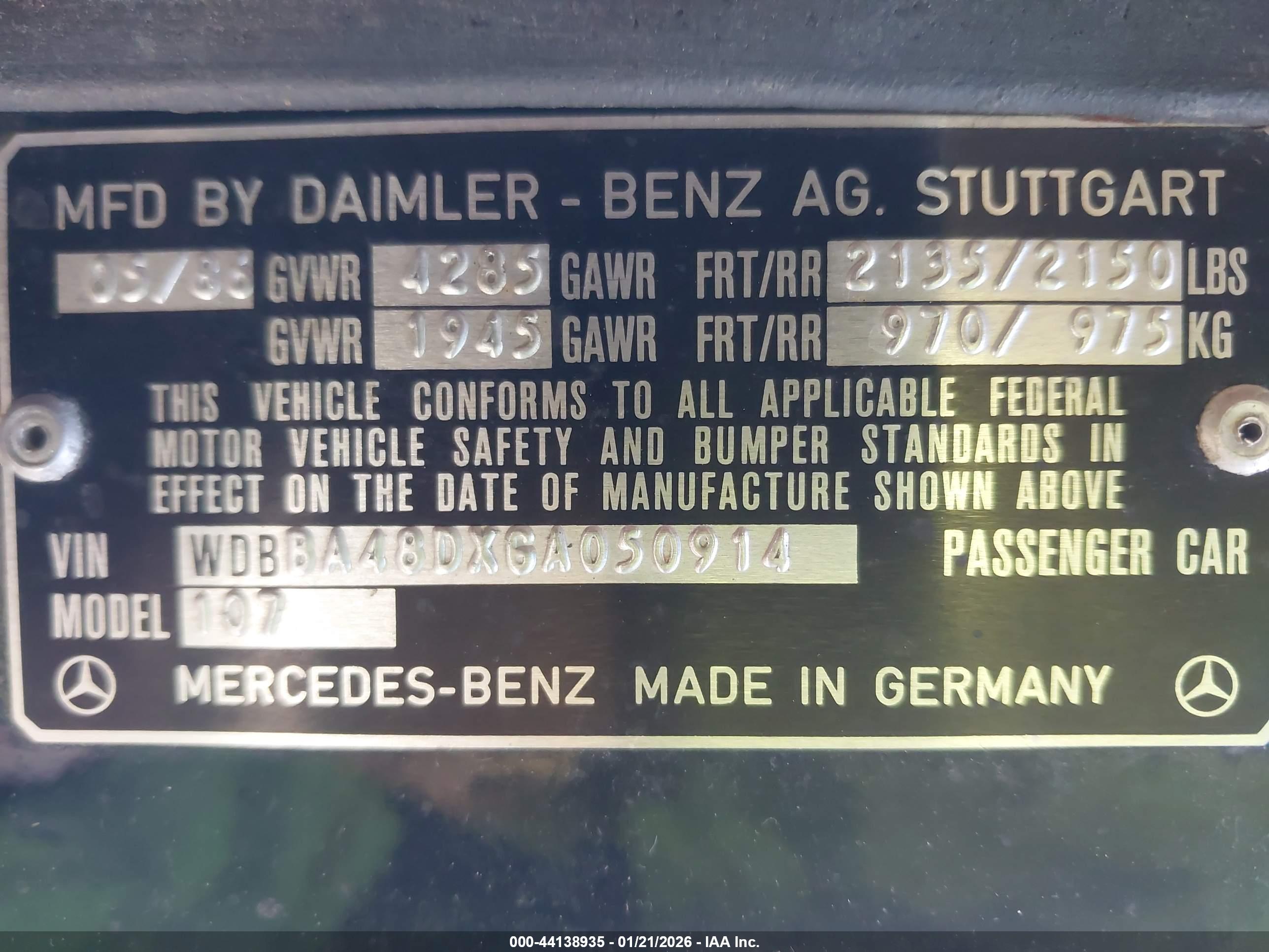 MERCEDES-BENZ 560 image 9