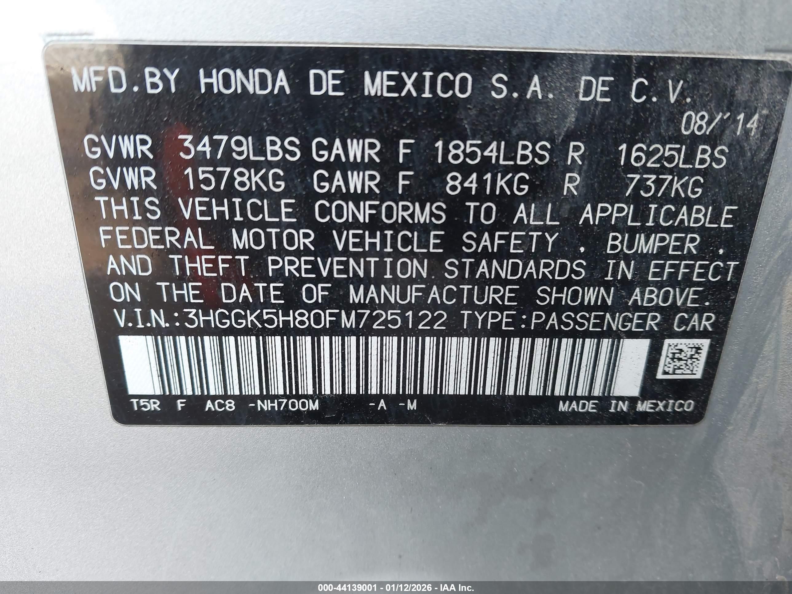HONDA FIT image 9