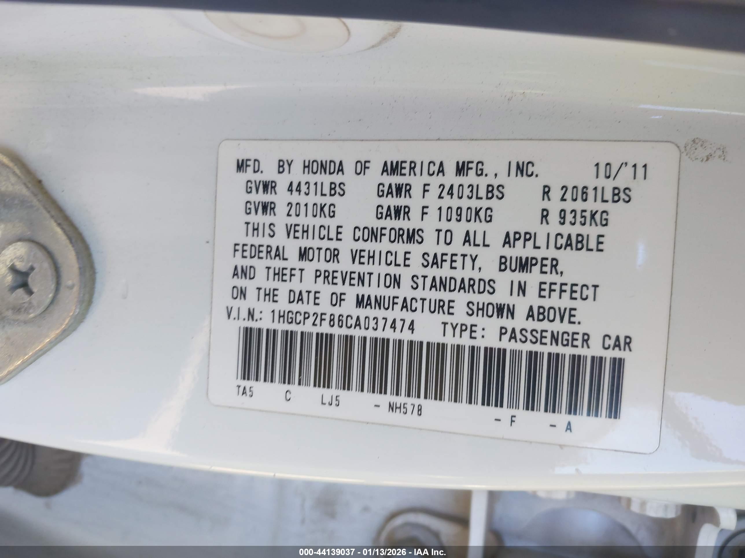 HONDA ACCORD image 9