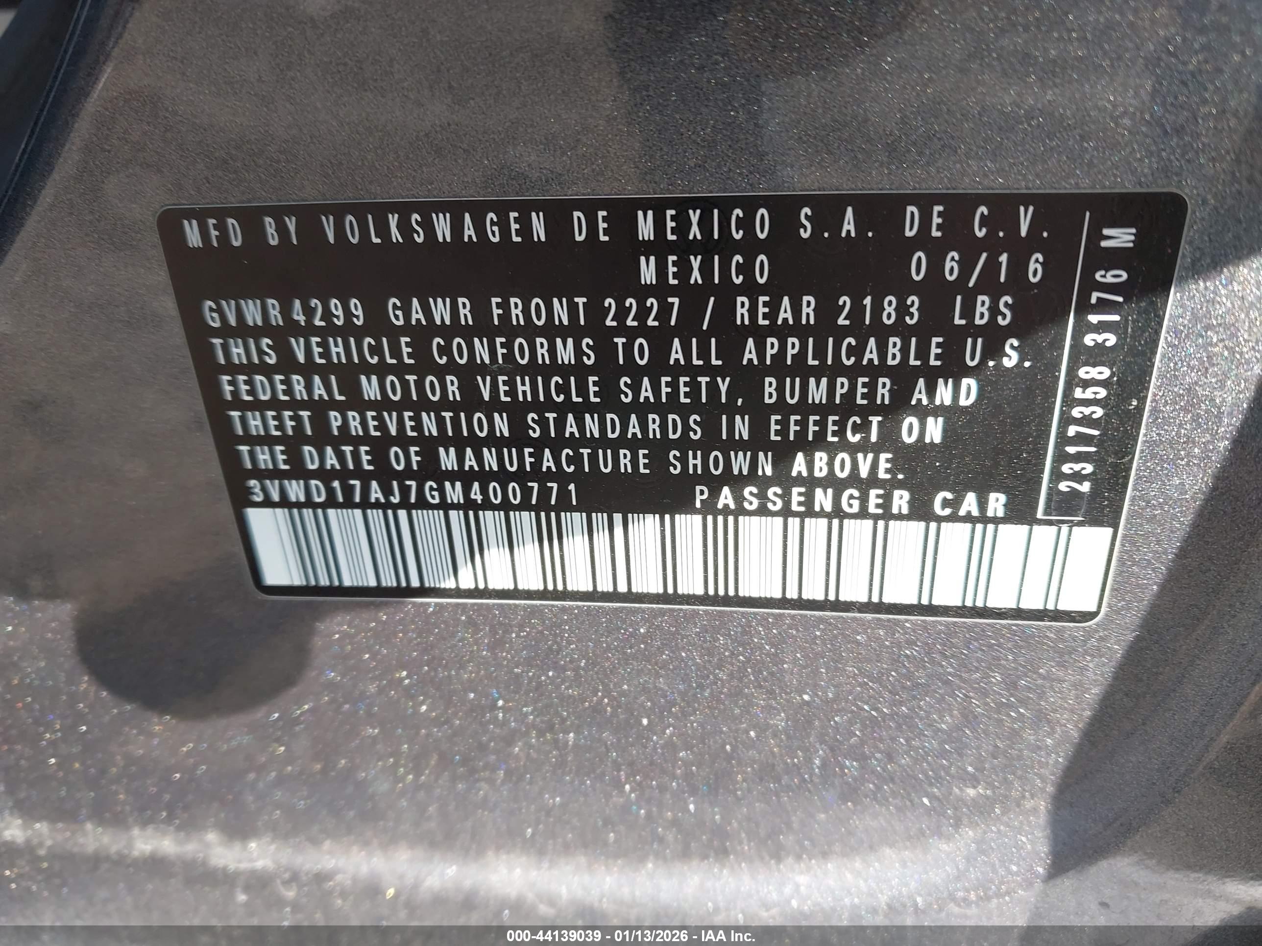 VOLKSWAGEN JETTA image 9