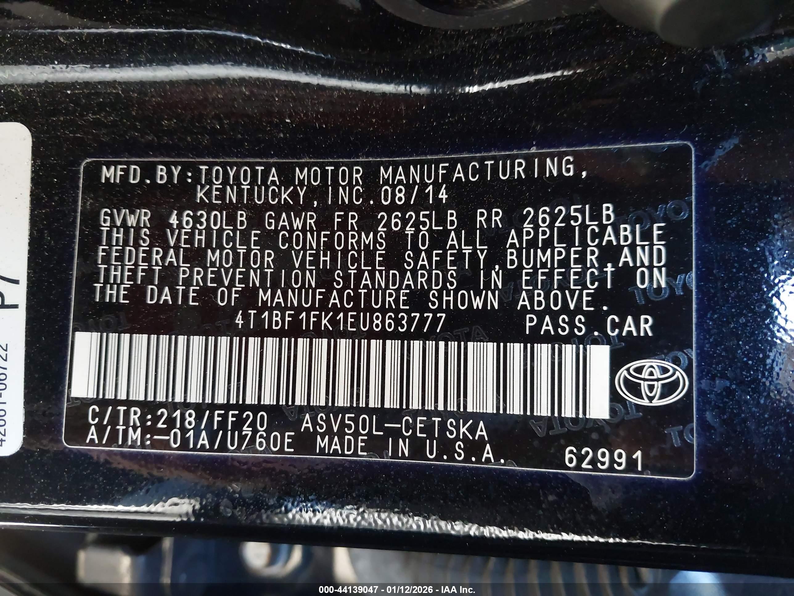 TOYOTA CAMRY image 9
