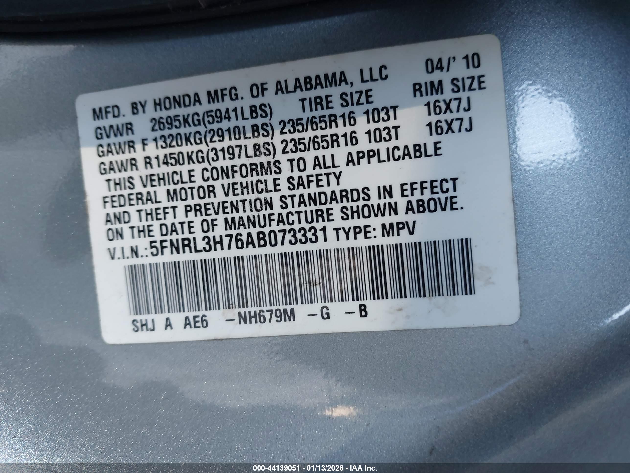 HONDA ODYSSEY image 9