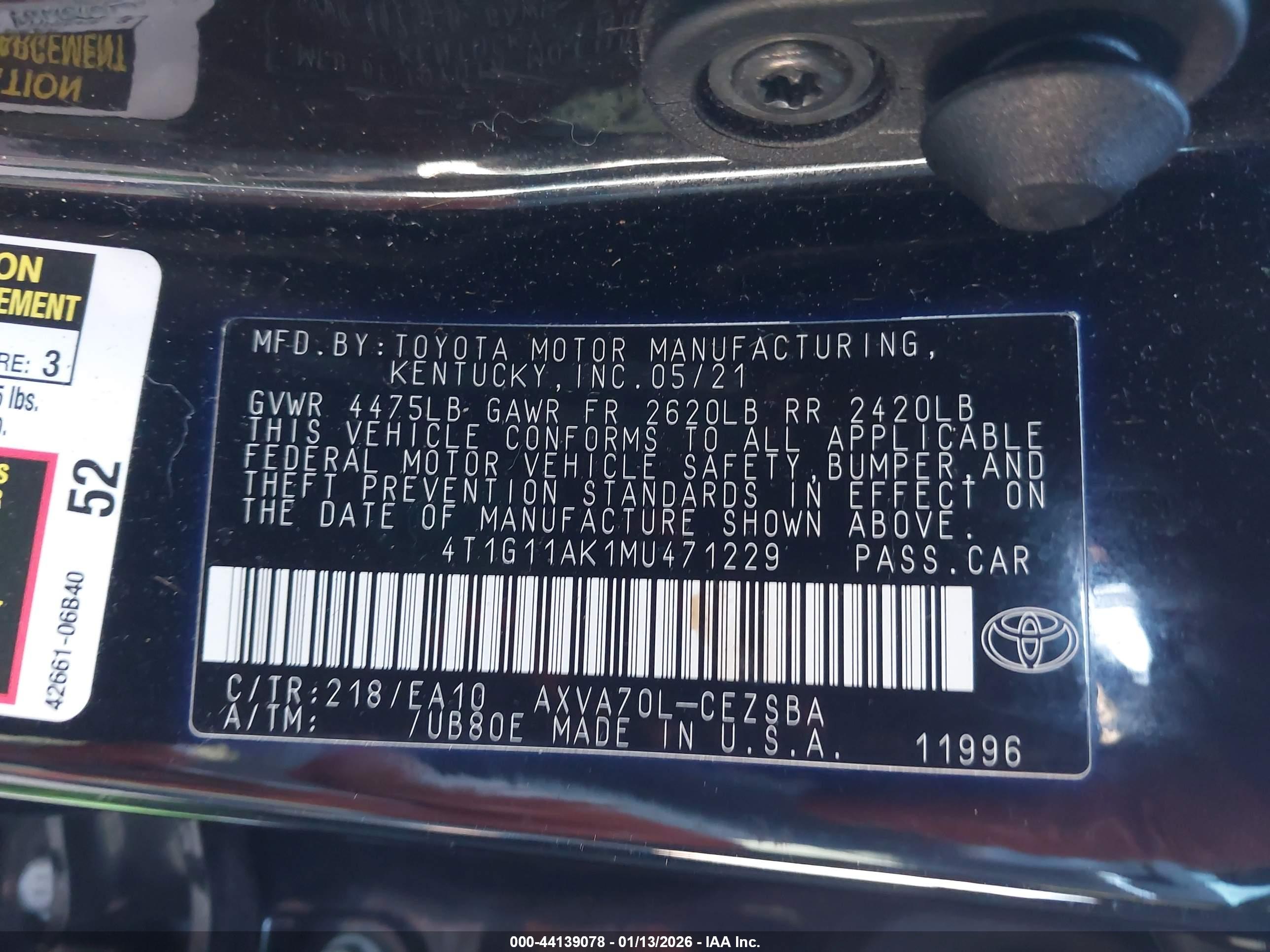 TOYOTA CAMRY image 9