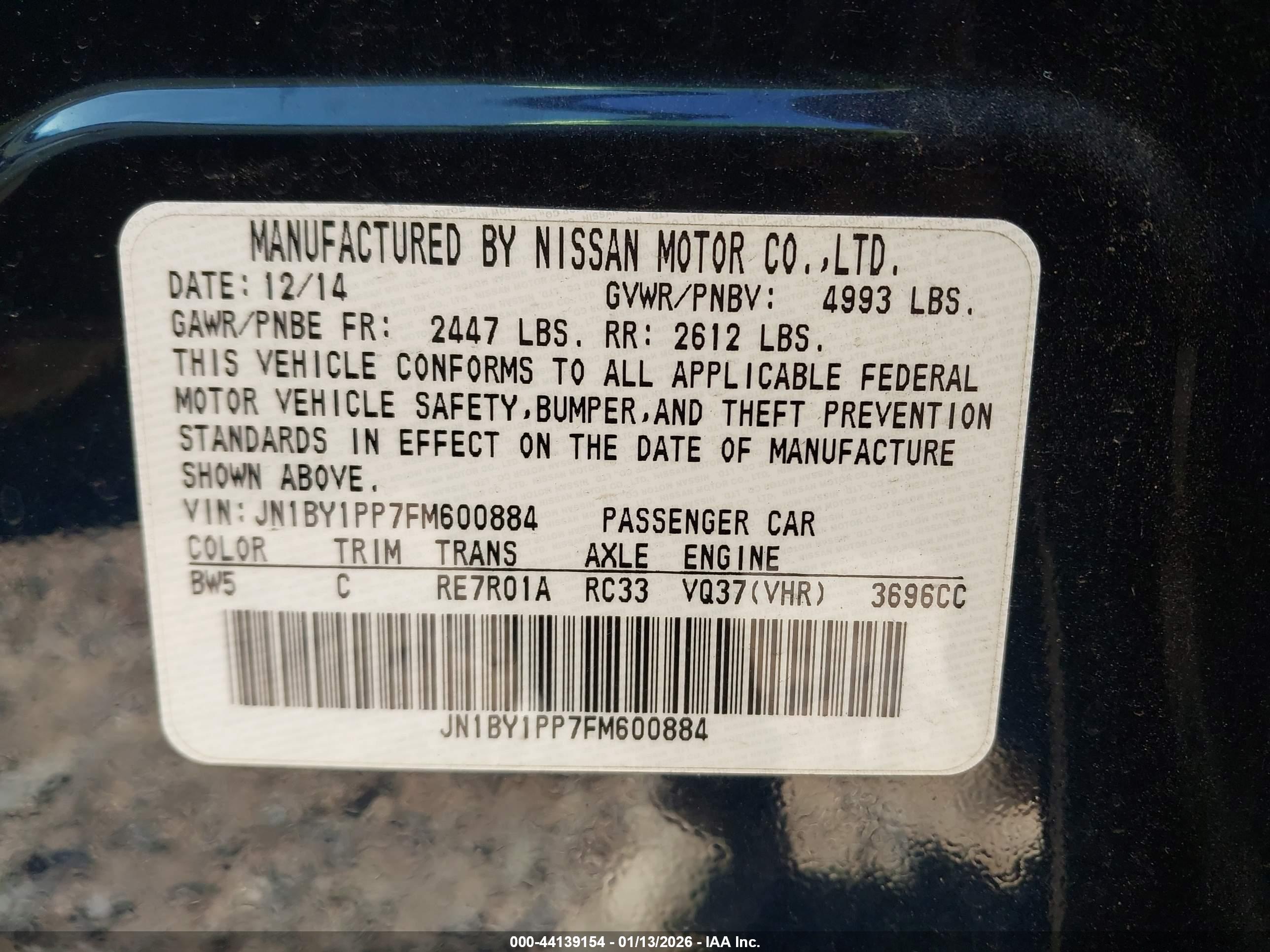 INFINITI Q70L image 9