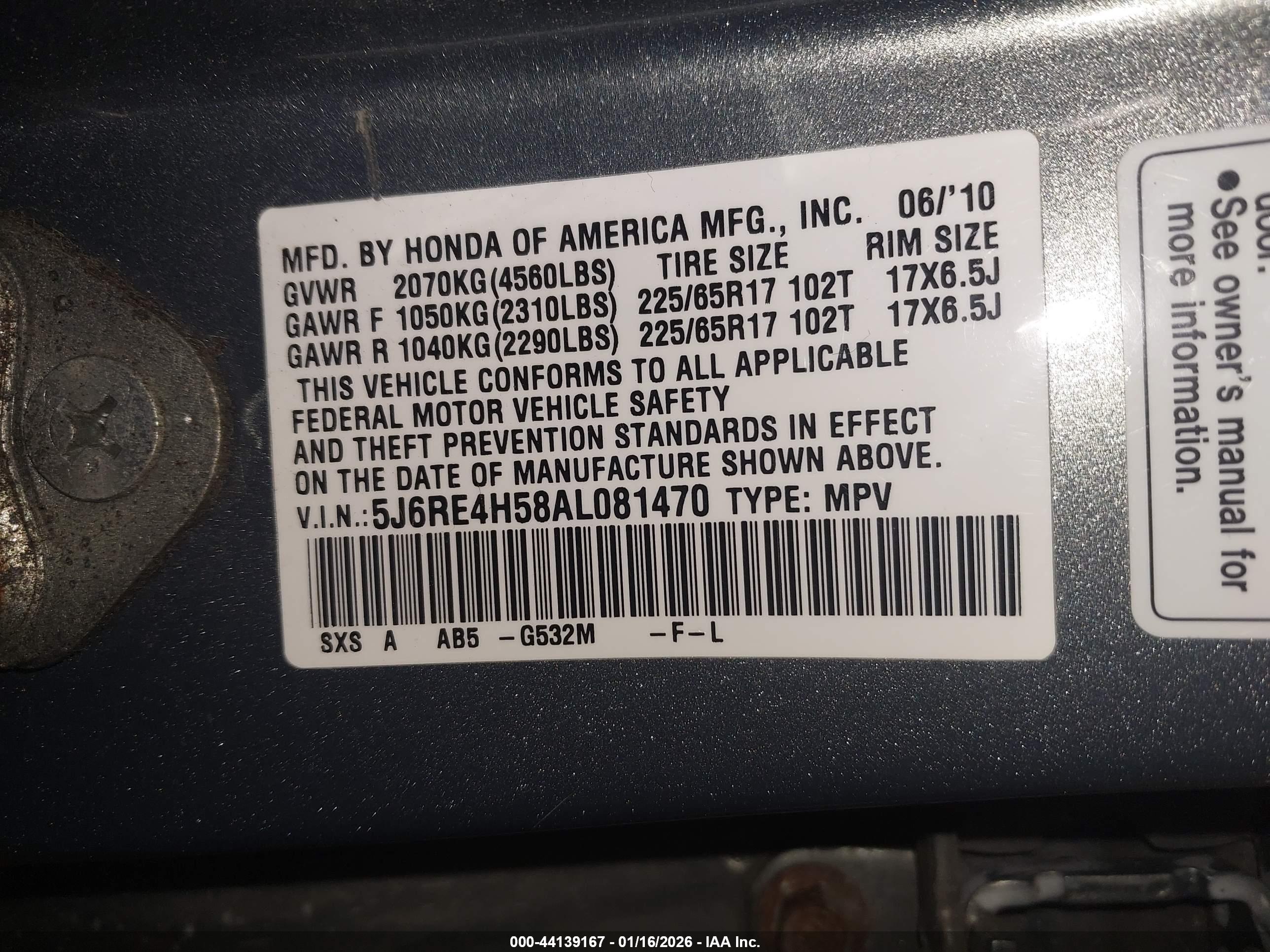 HONDA CR-V image 9
