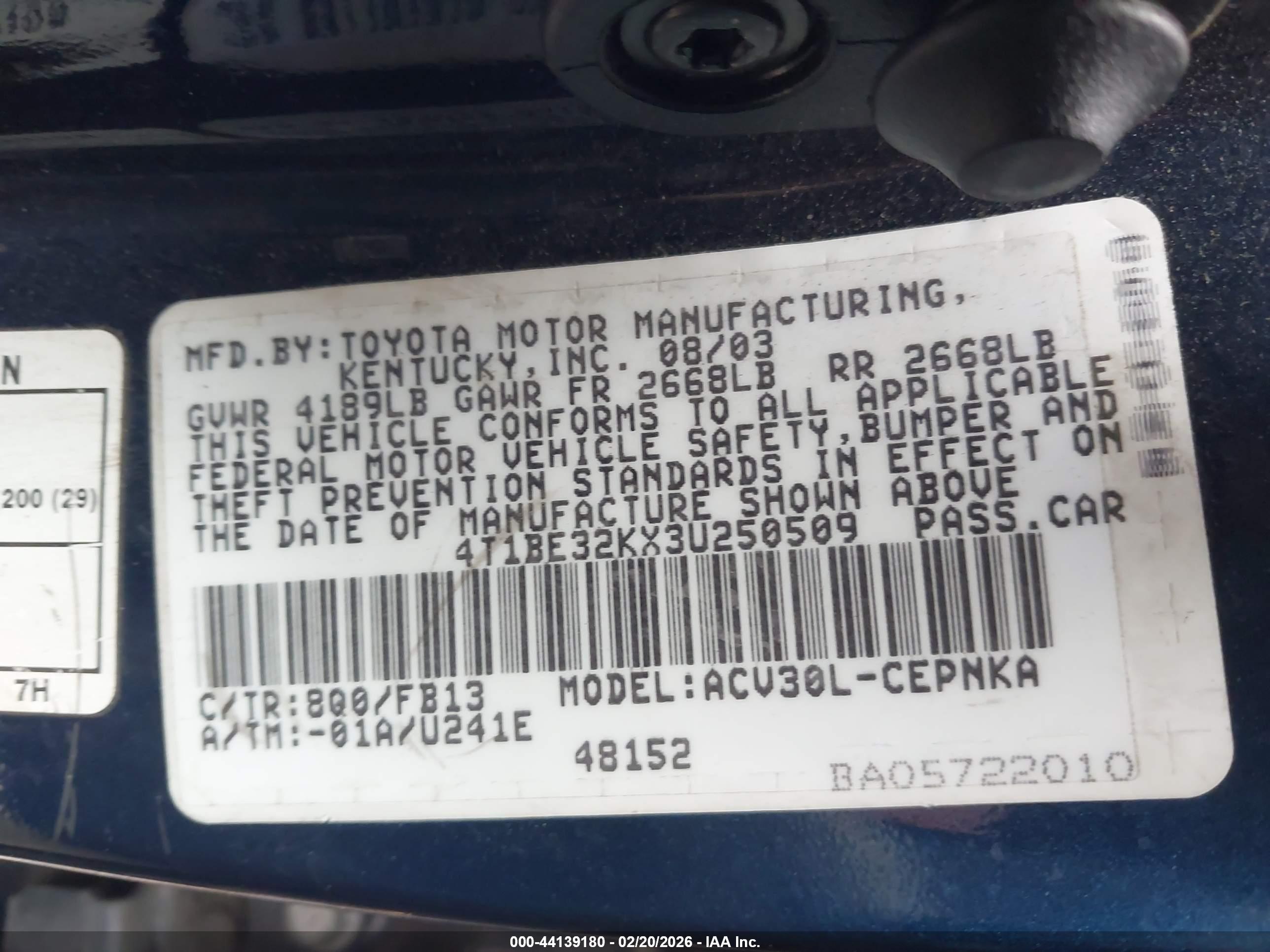TOYOTA CAMRY image 9