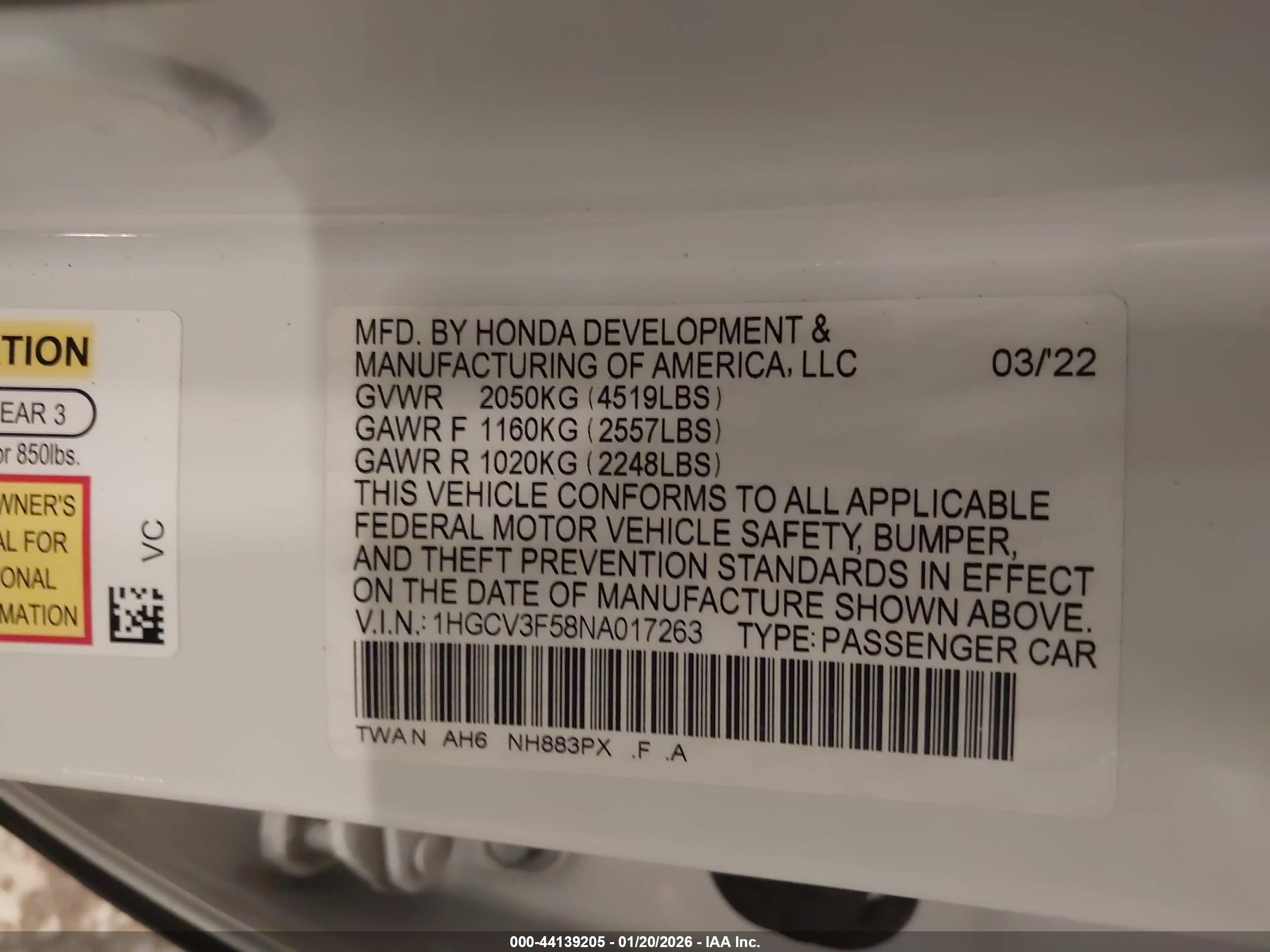HONDA ACCORD image 9