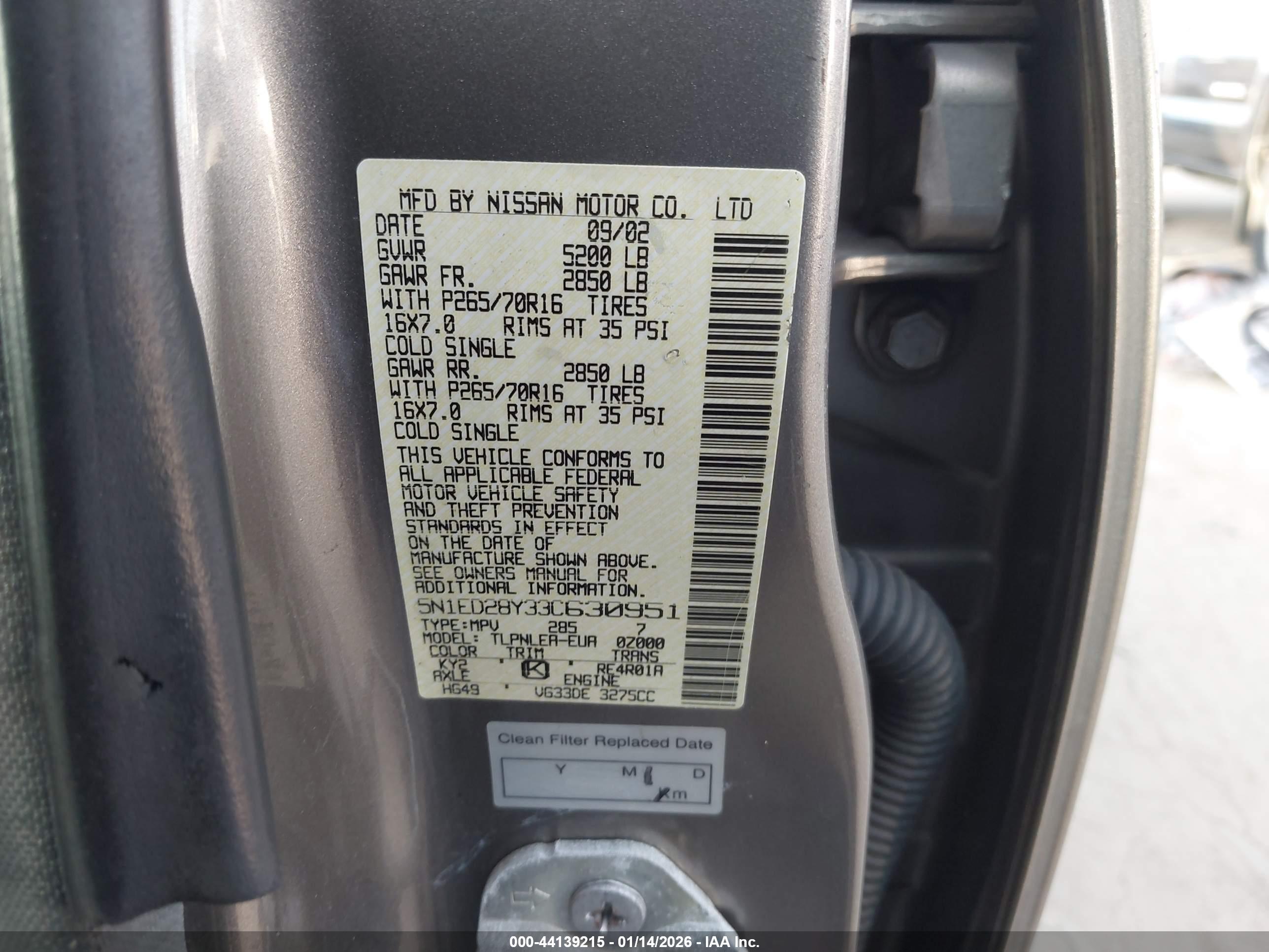 NISSAN XTERRA image 9