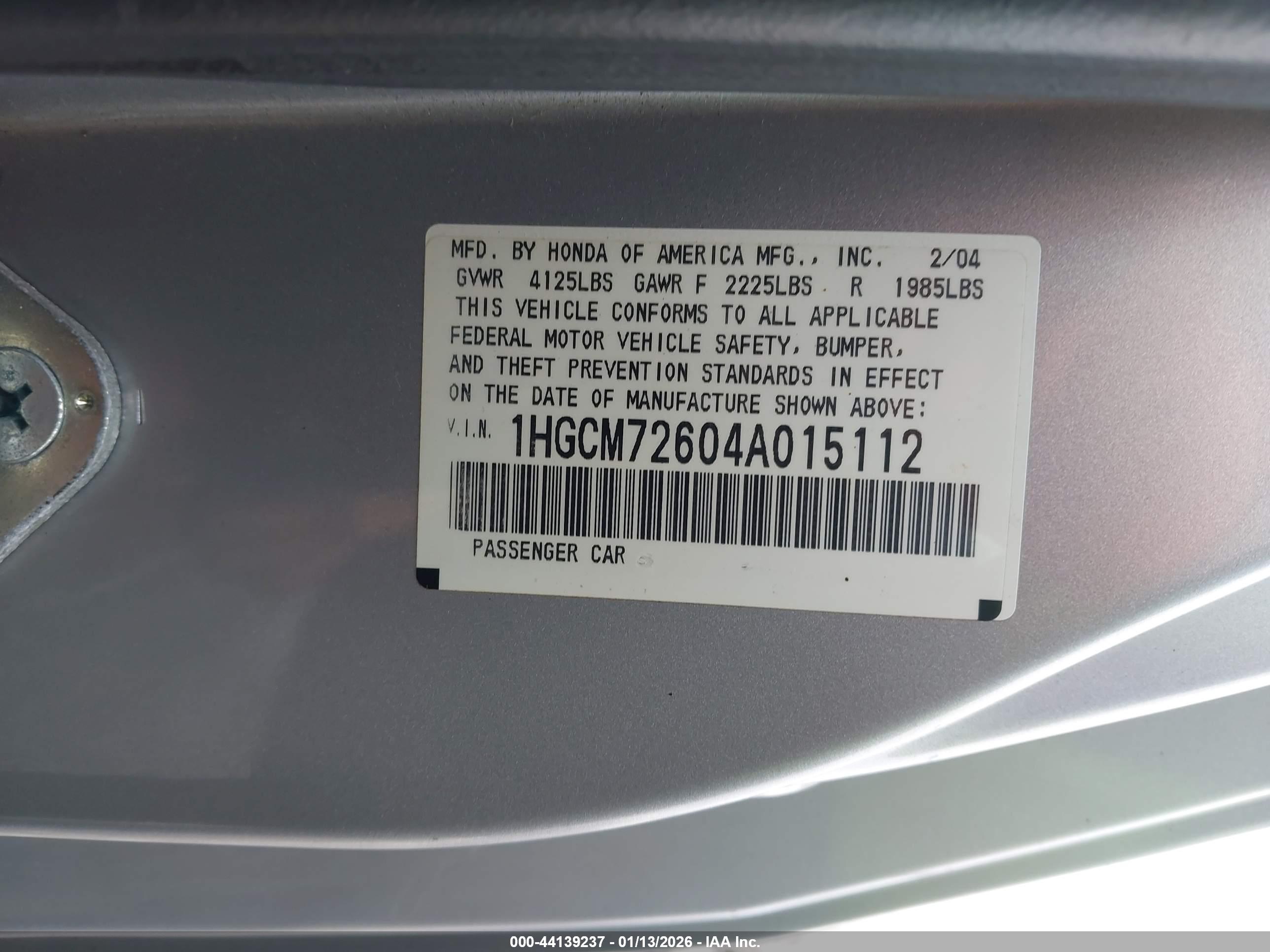 HONDA ACCORD image 9
