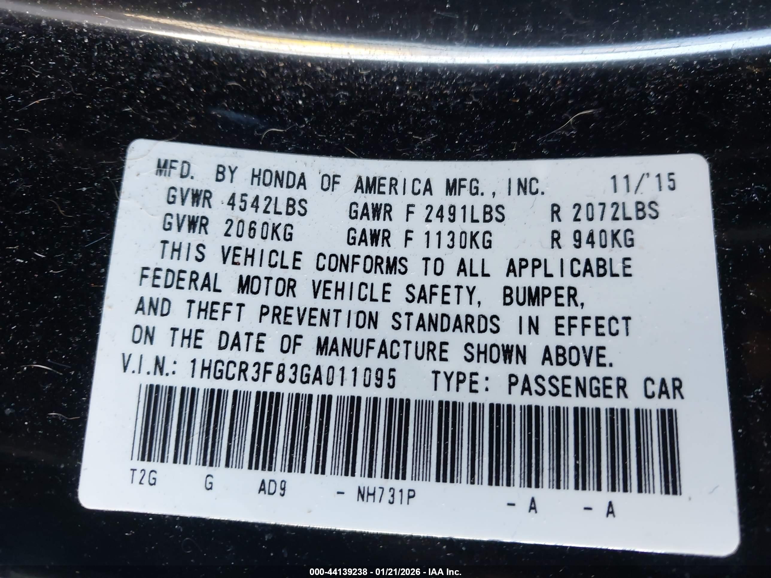 HONDA ACCORD image 9