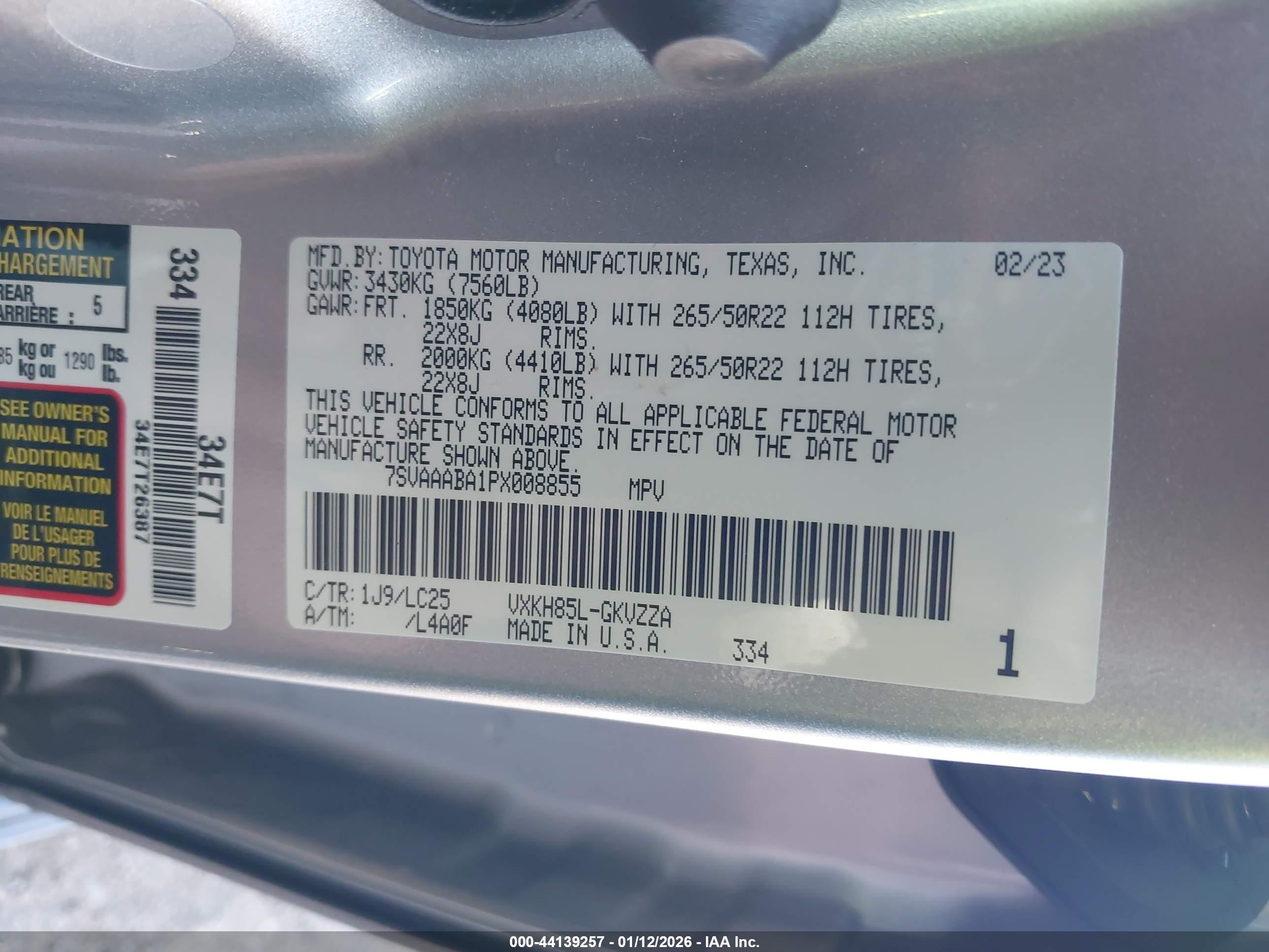 TOYOTA SEQUOIA image 9