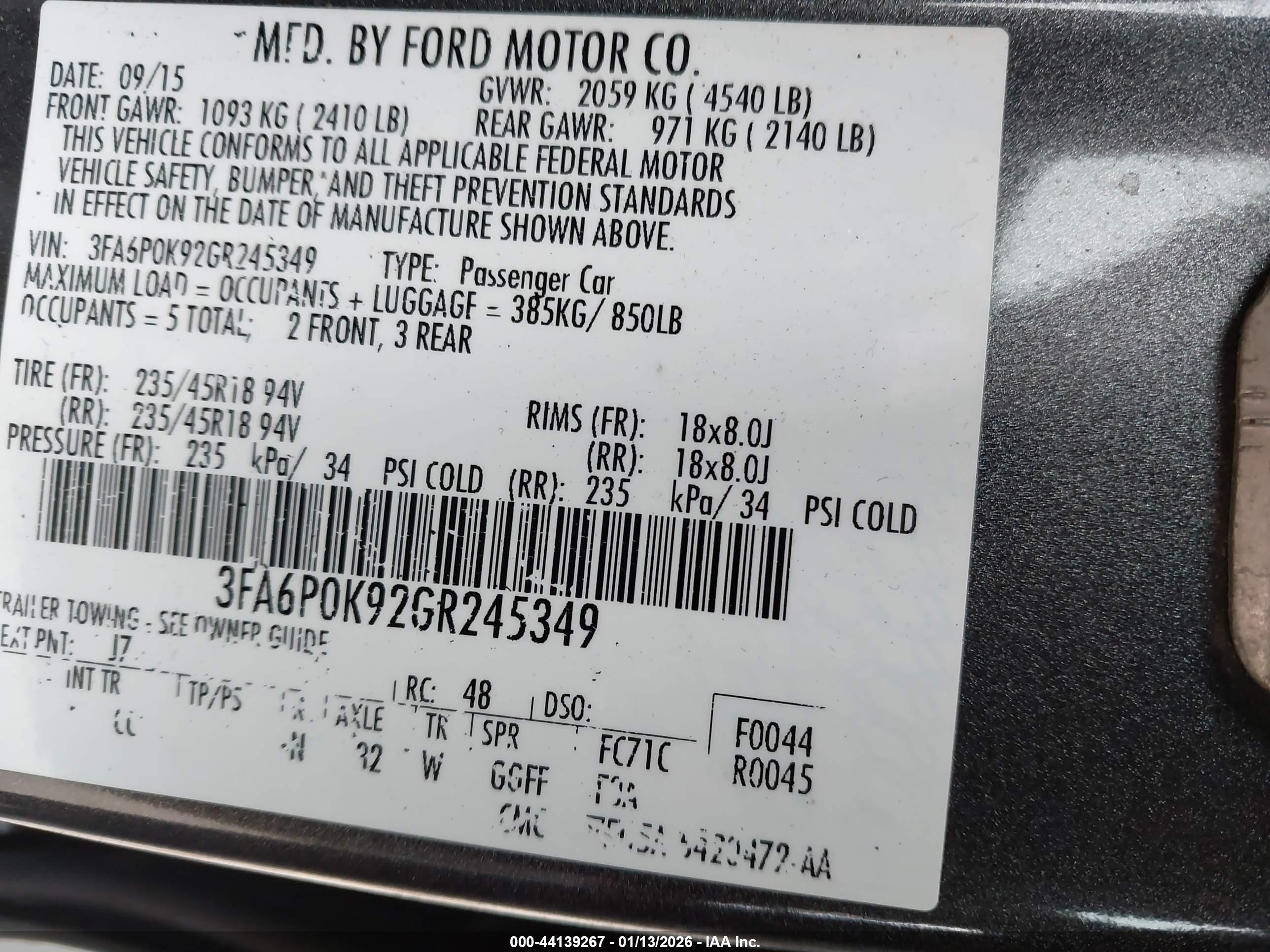 FORD FUSION image 9