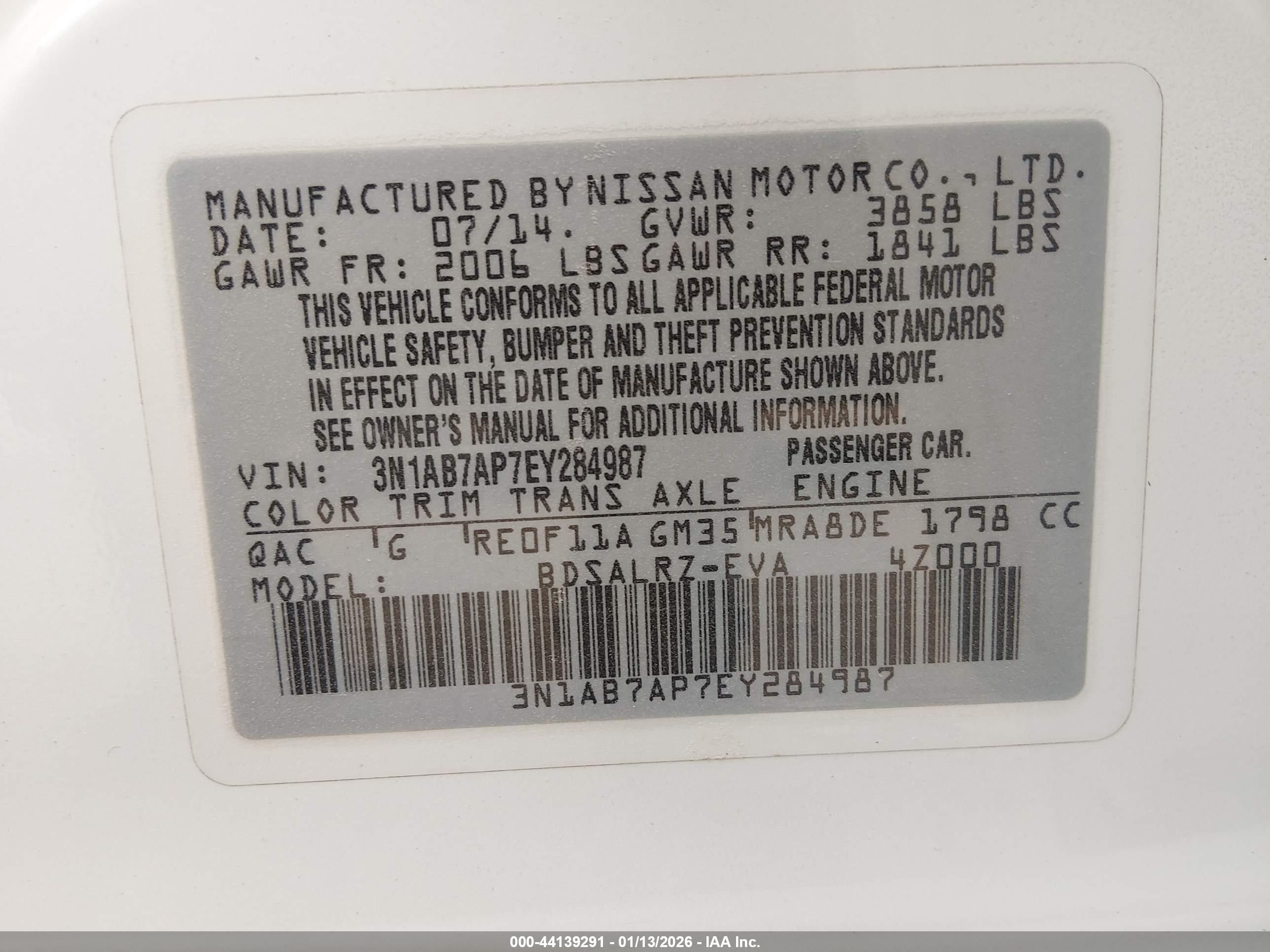 NISSAN SENTRA image 9
