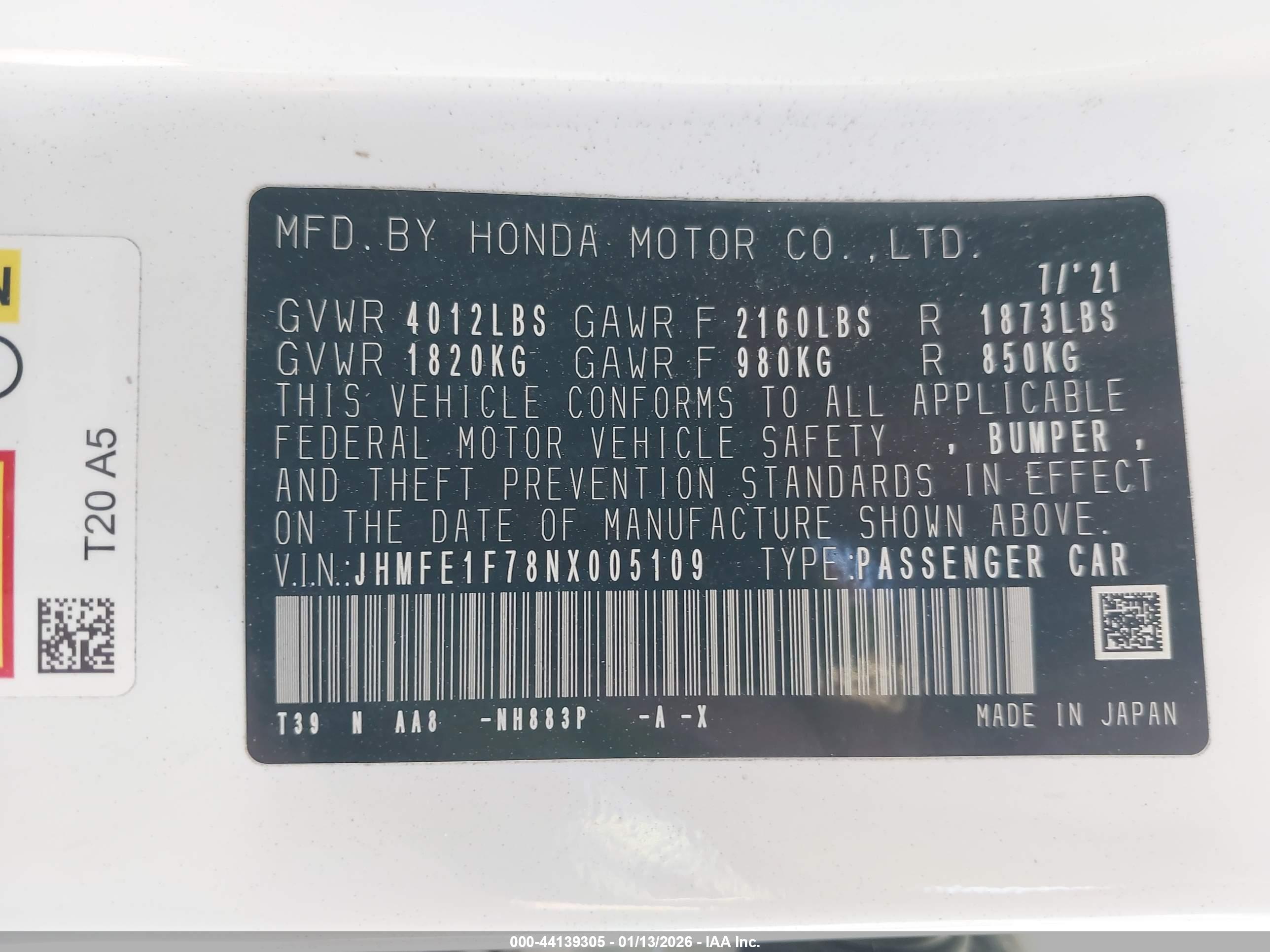 HONDA CIVIC image 9