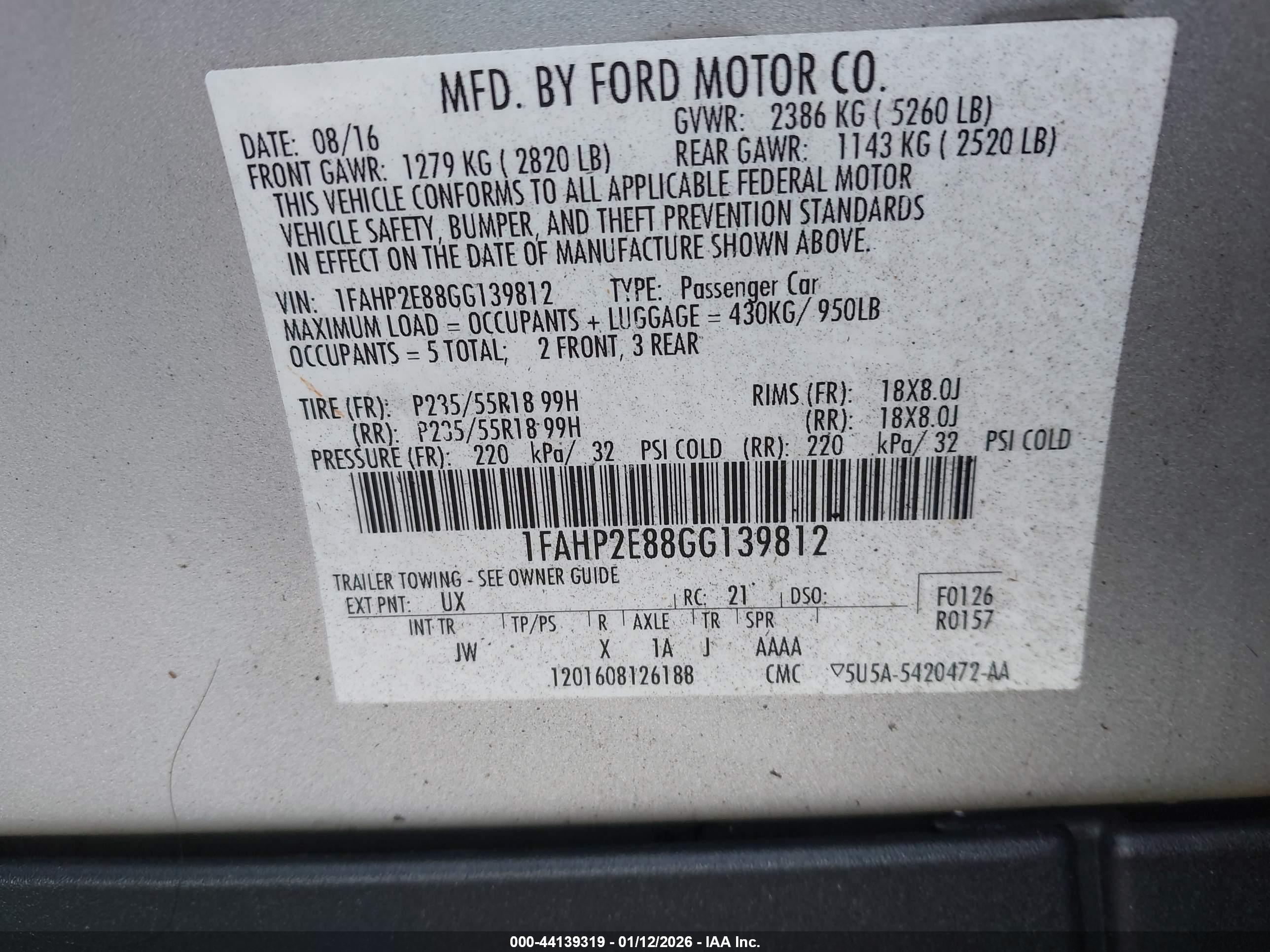 FORD TAURUS image 9