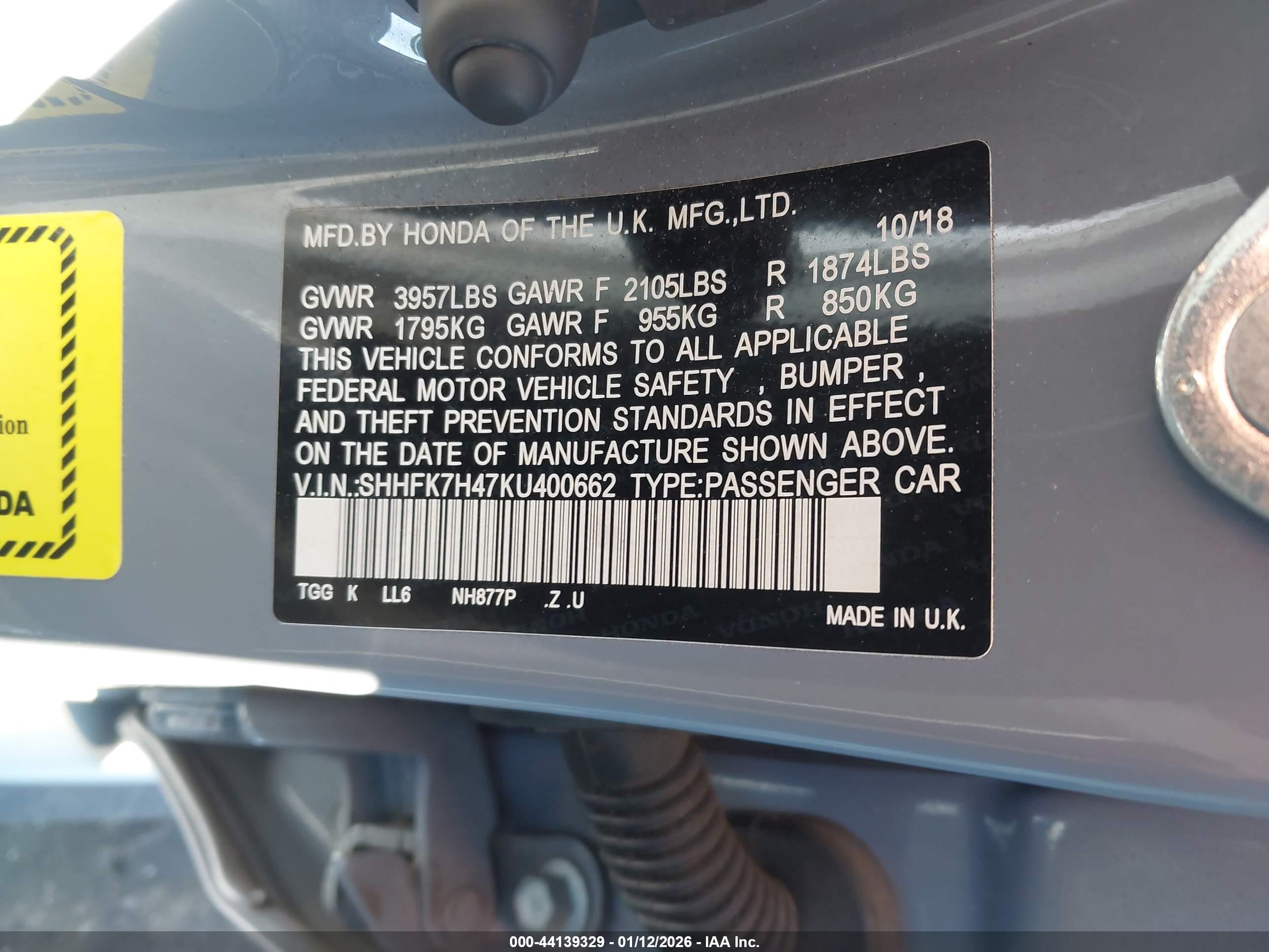 HONDA CIVIC image 9