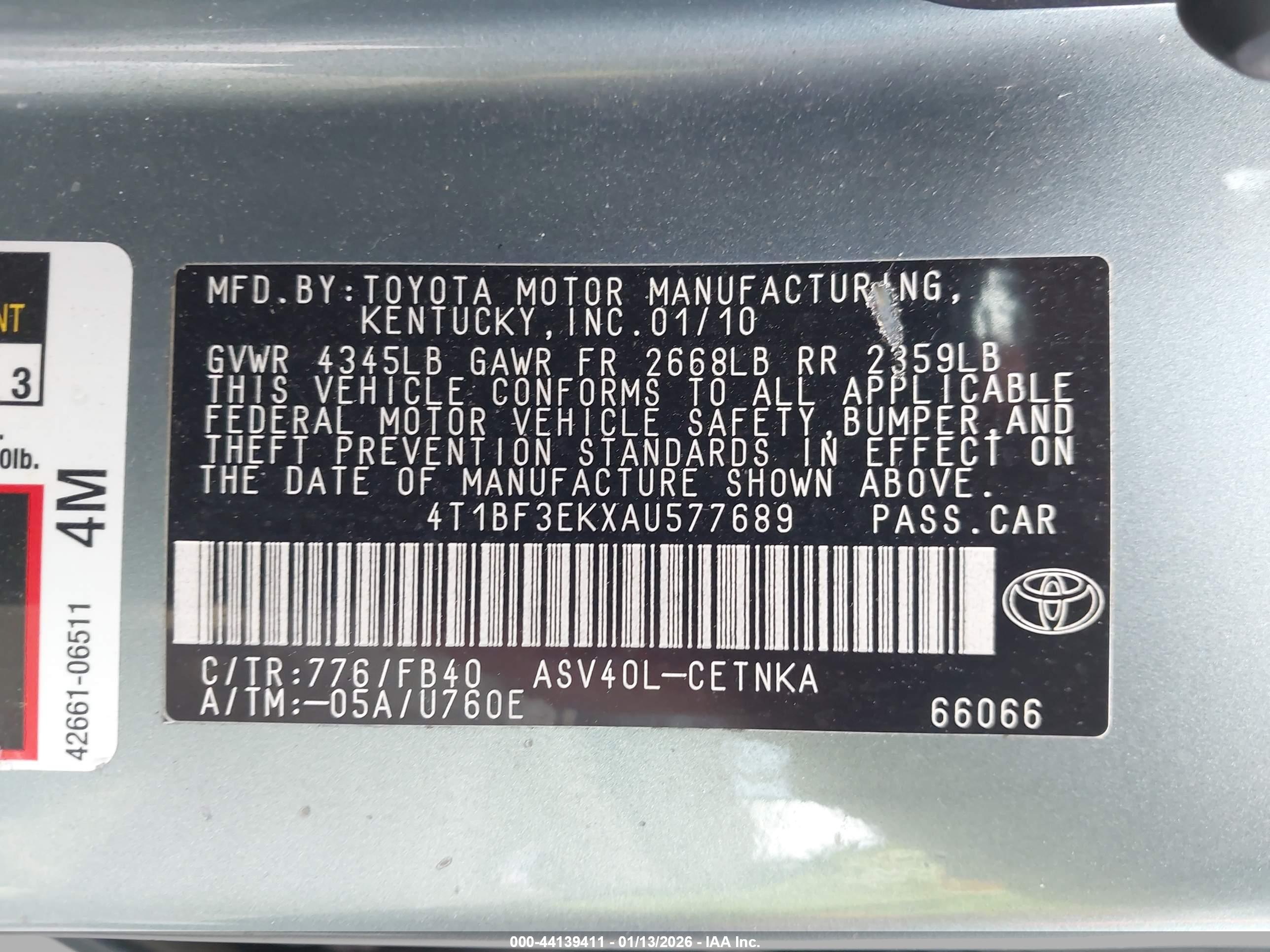 TOYOTA CAMRY image 9