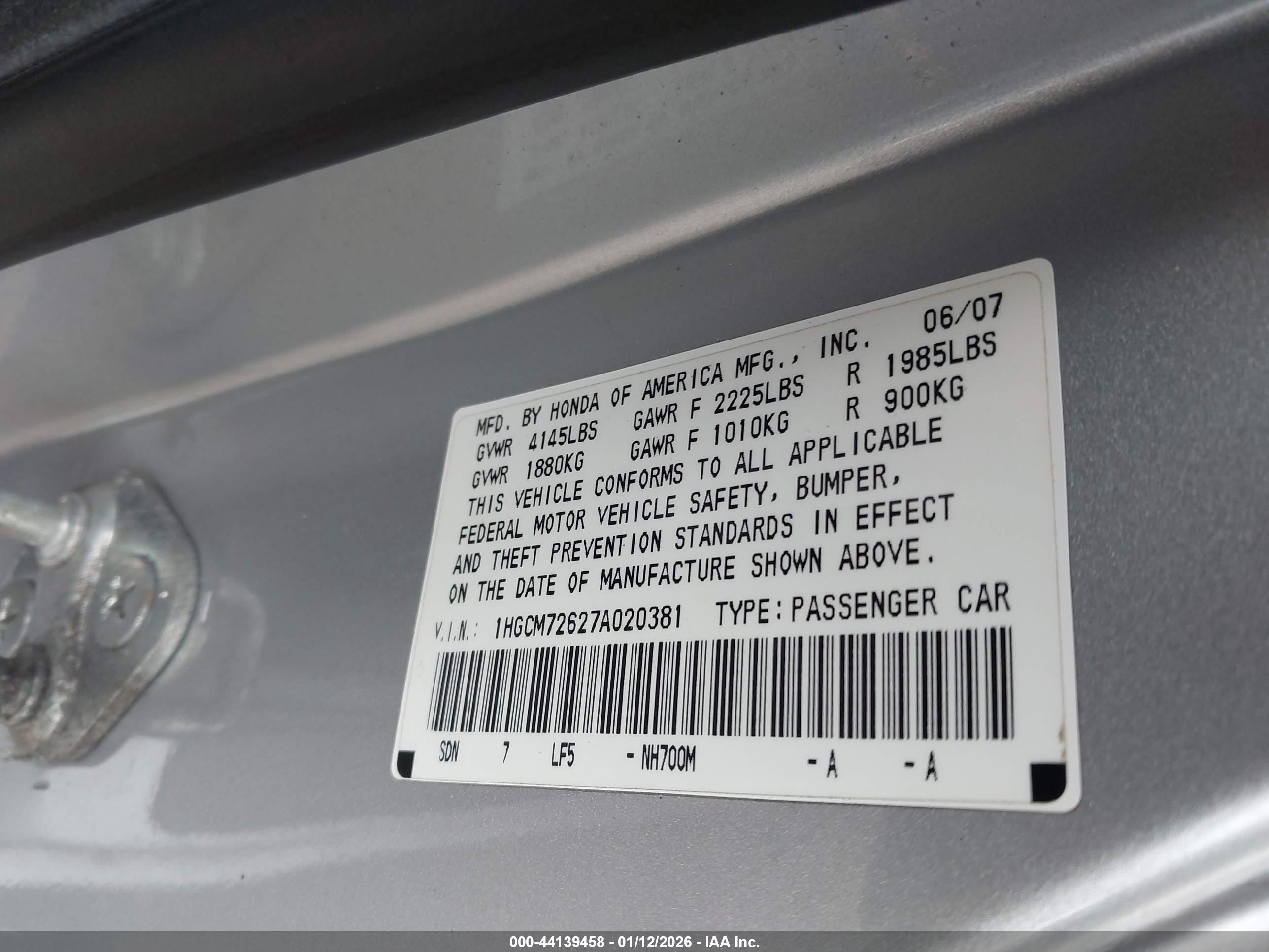 HONDA ACCORD image 9