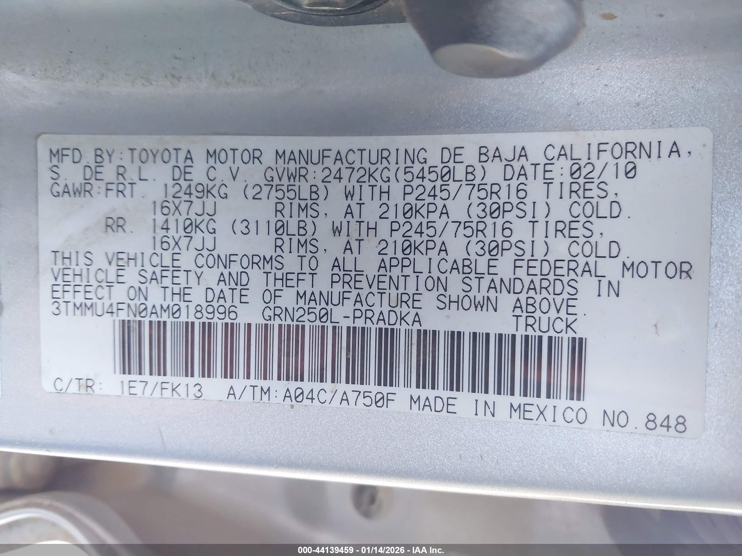 TOYOTA TACOMA image 9