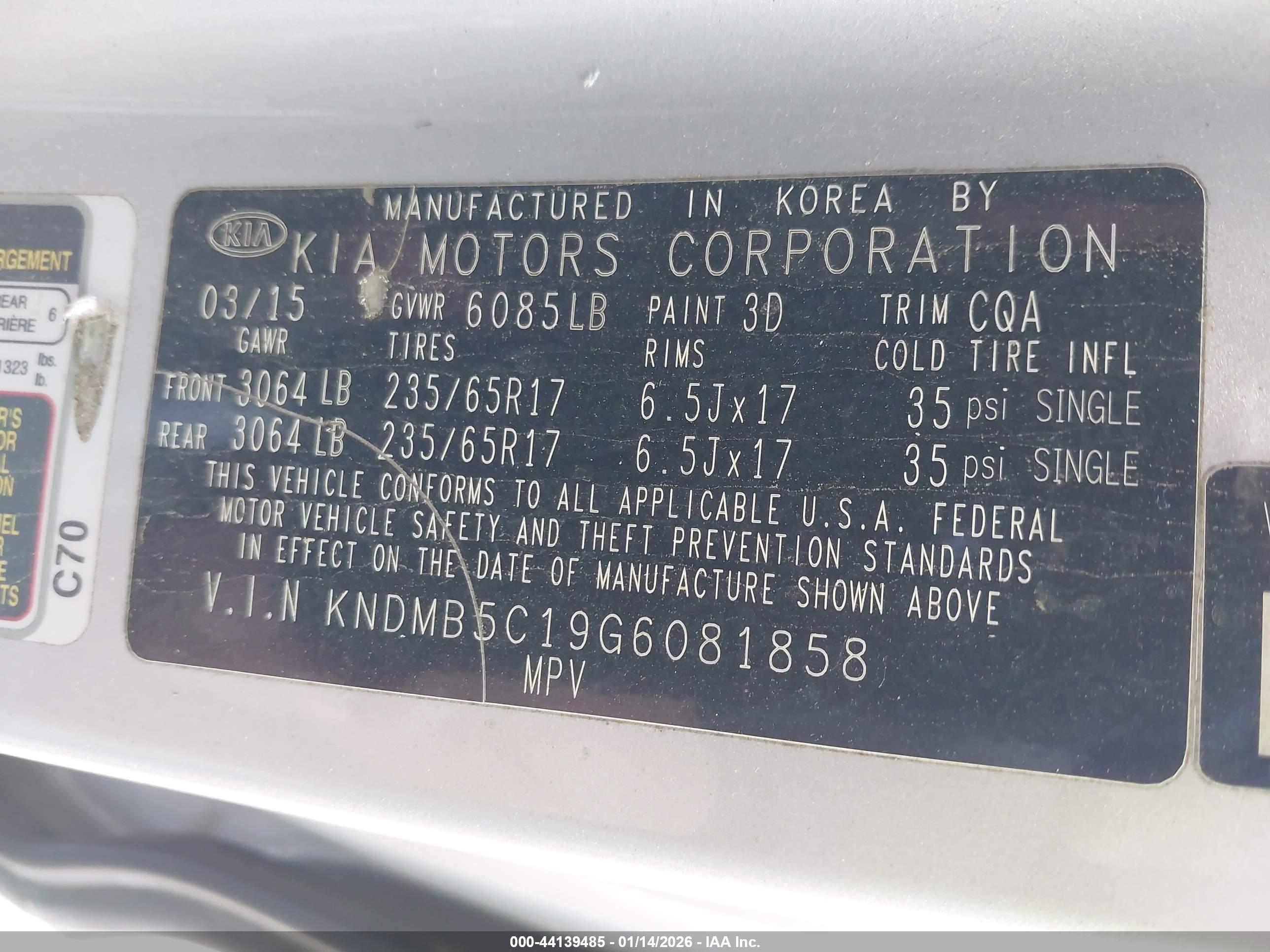 KIA SEDONA image 9