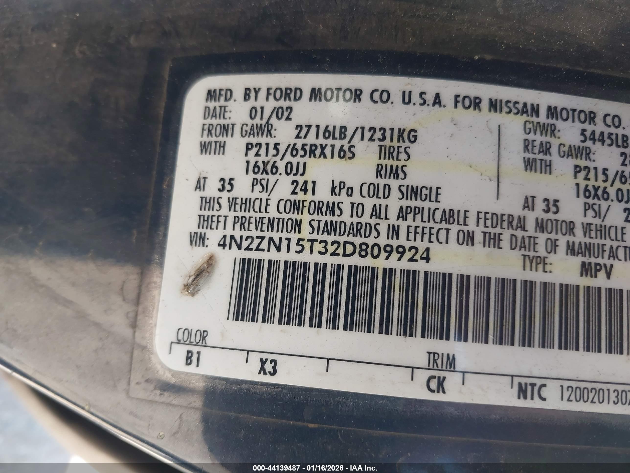 NISSAN QUEST image 9