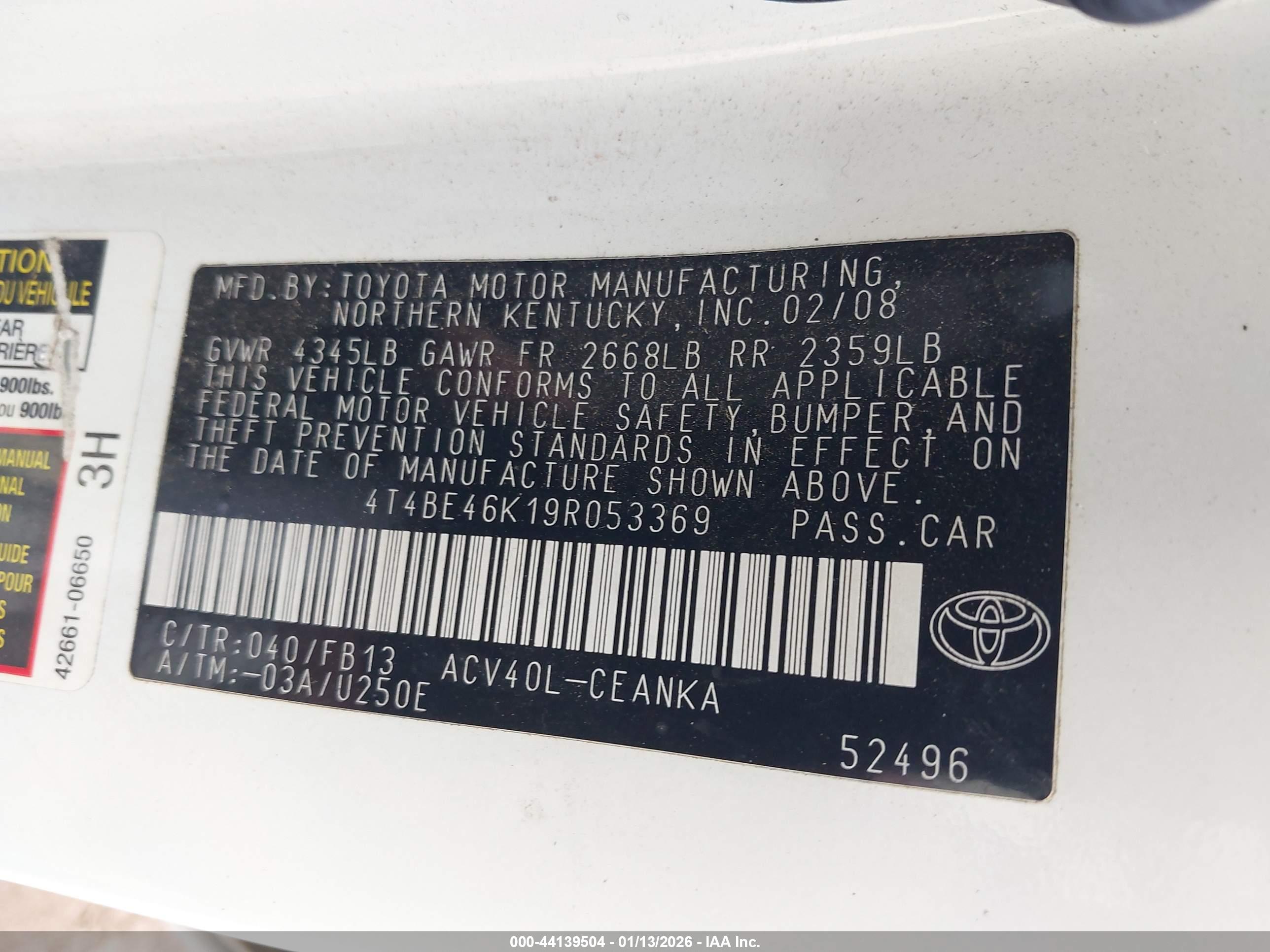 TOYOTA CAMRY image 9