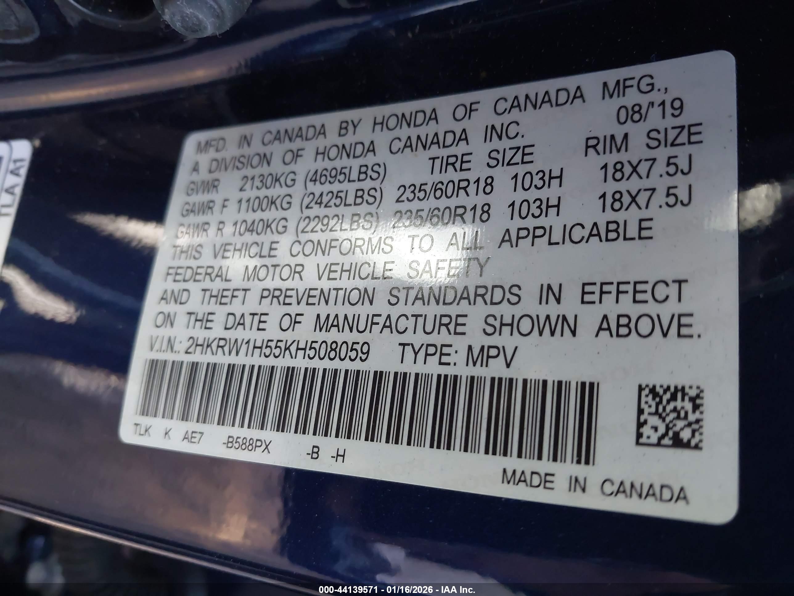 HONDA CR-V image 9