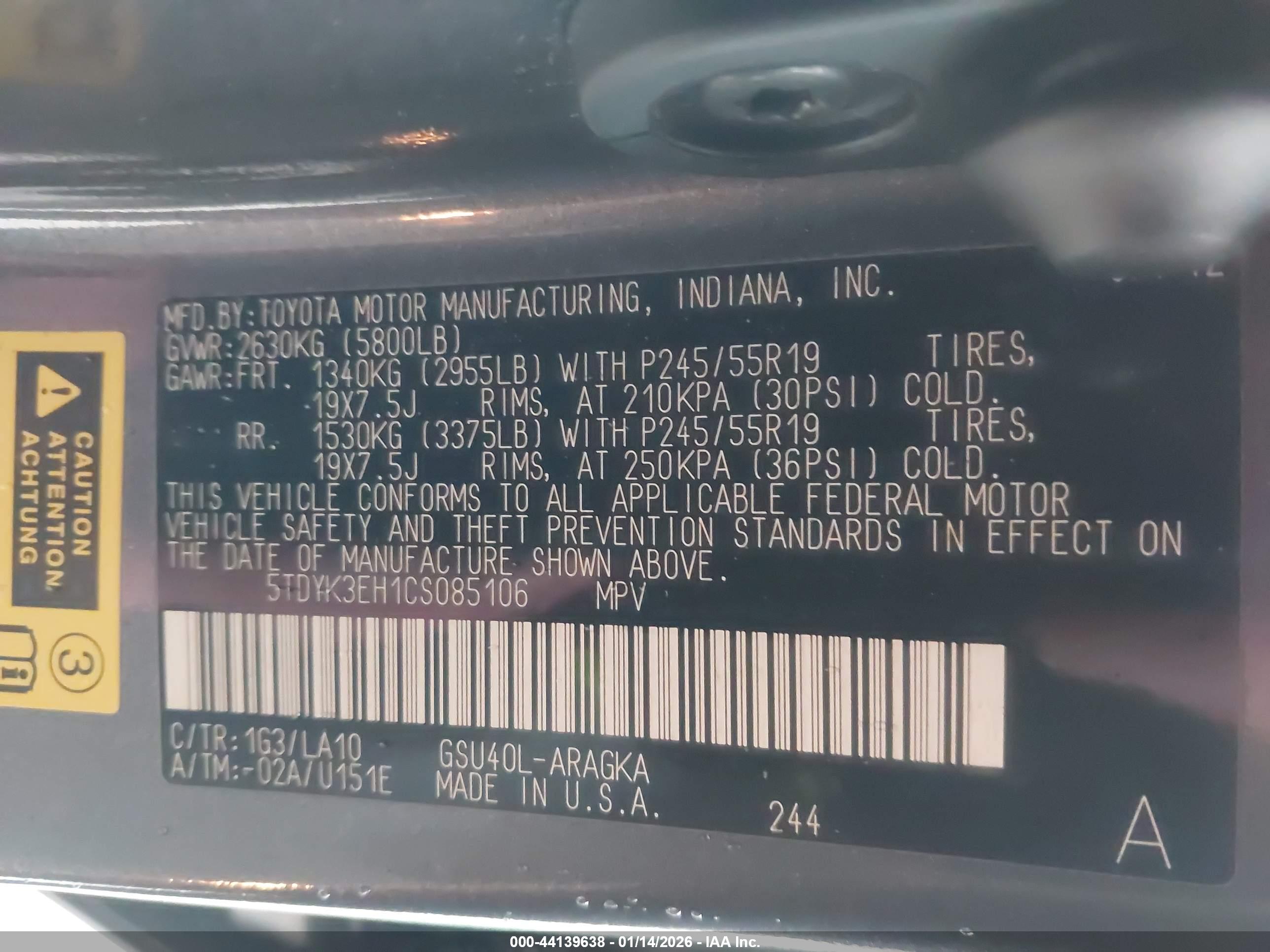 TOYOTA HIGHLANDER image 9