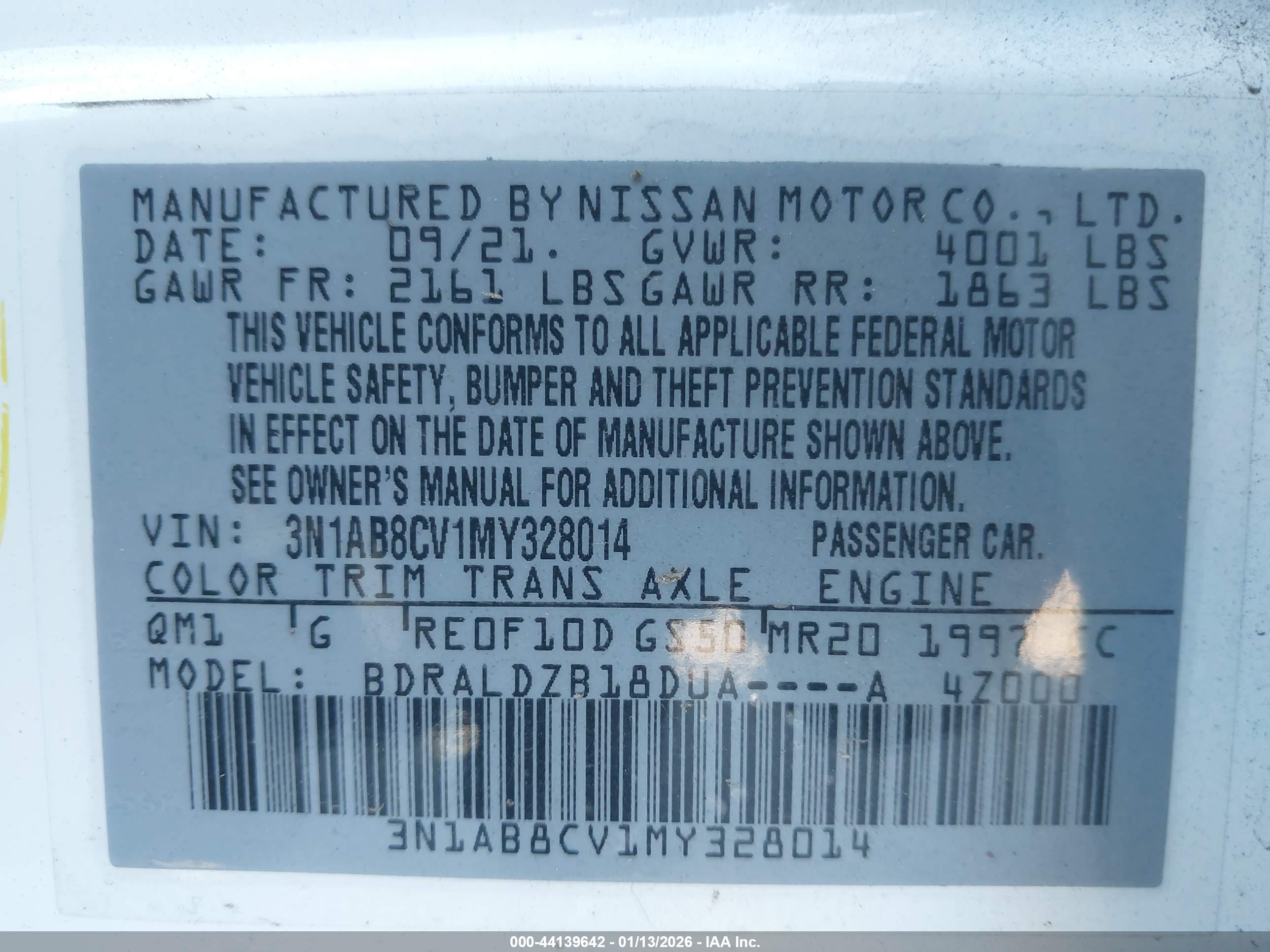 NISSAN SENTRA image 9