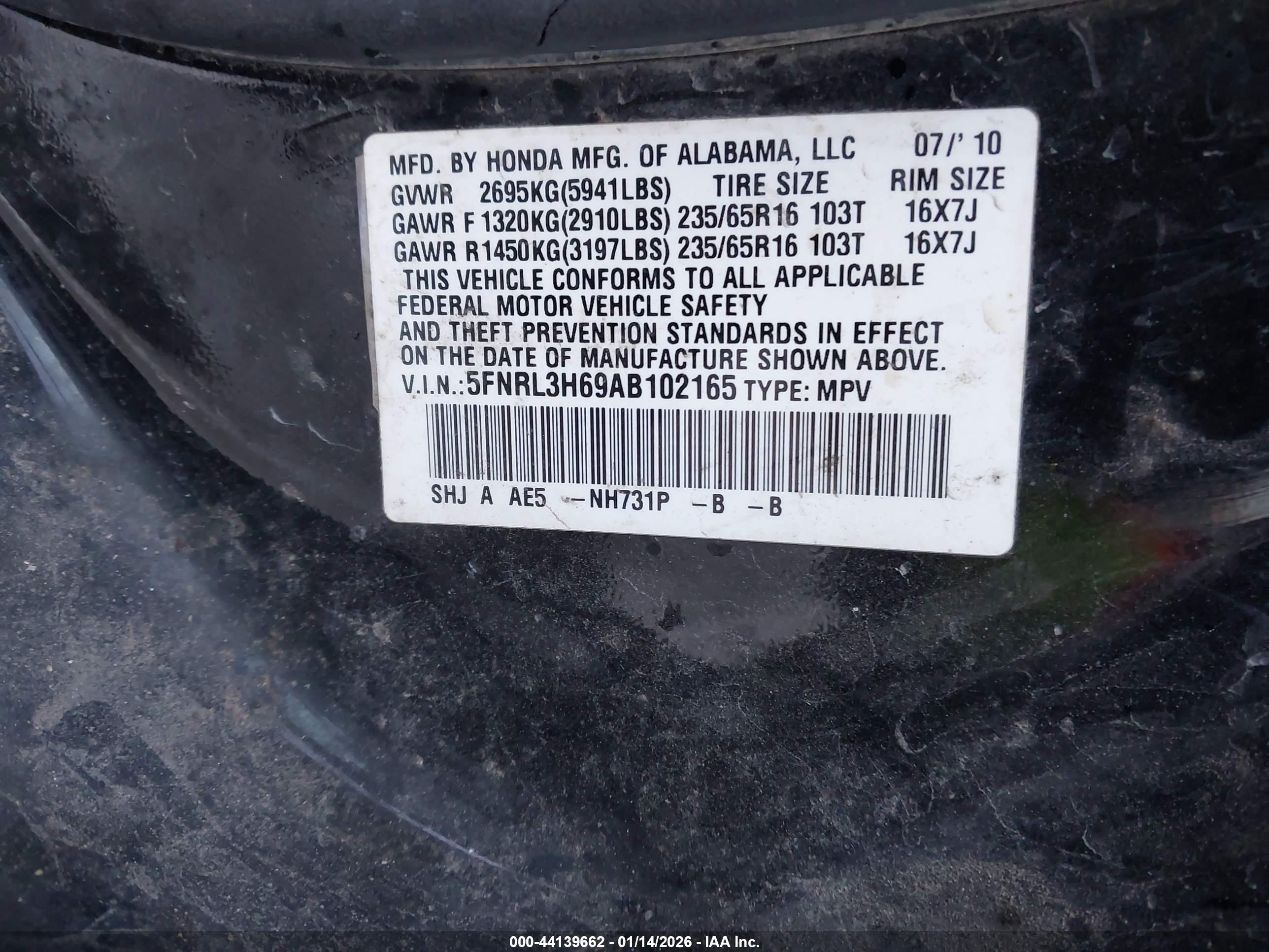 HONDA ODYSSEY image 9