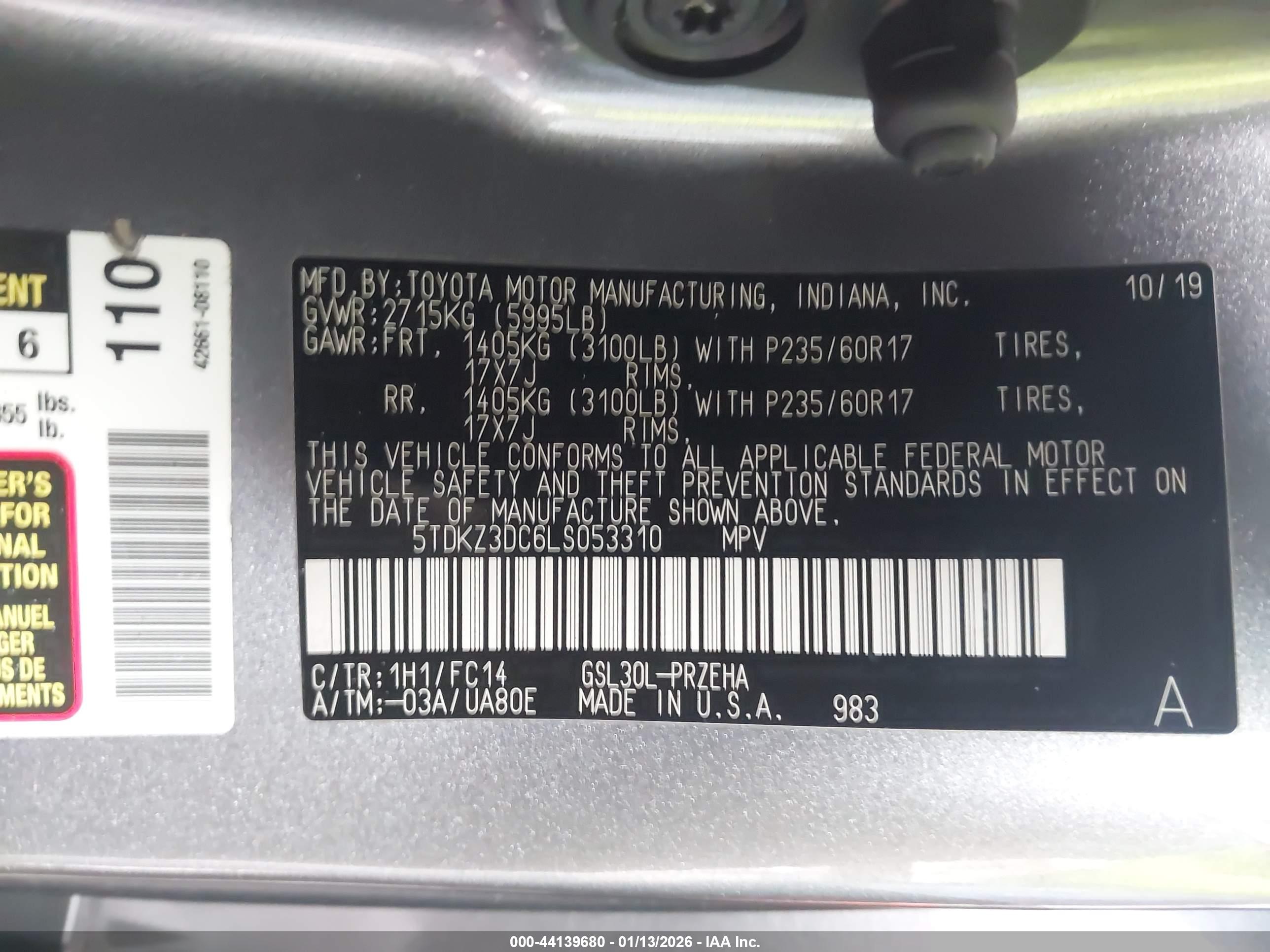 TOYOTA SIENNA image 9