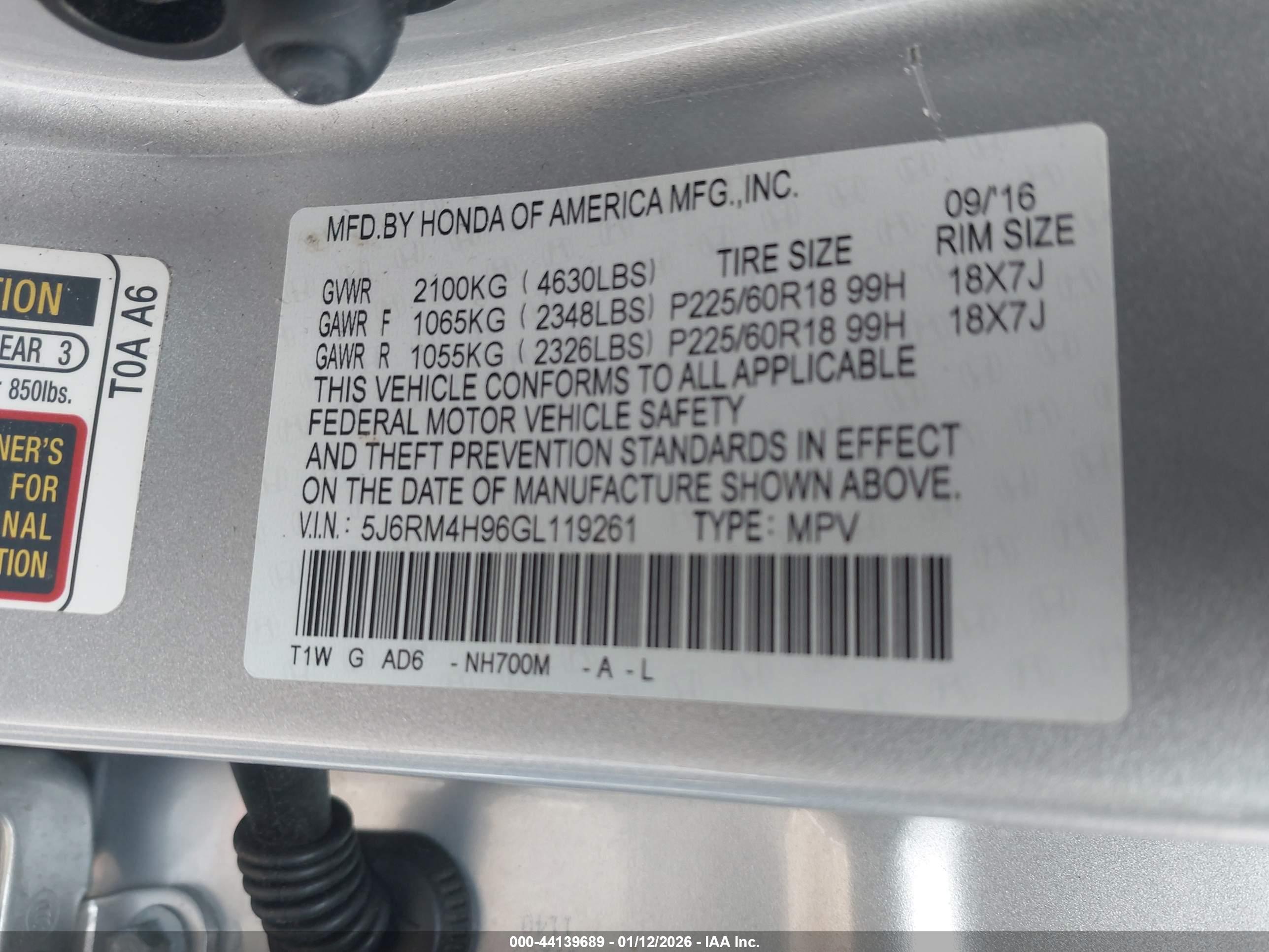 HONDA CR-V image 9