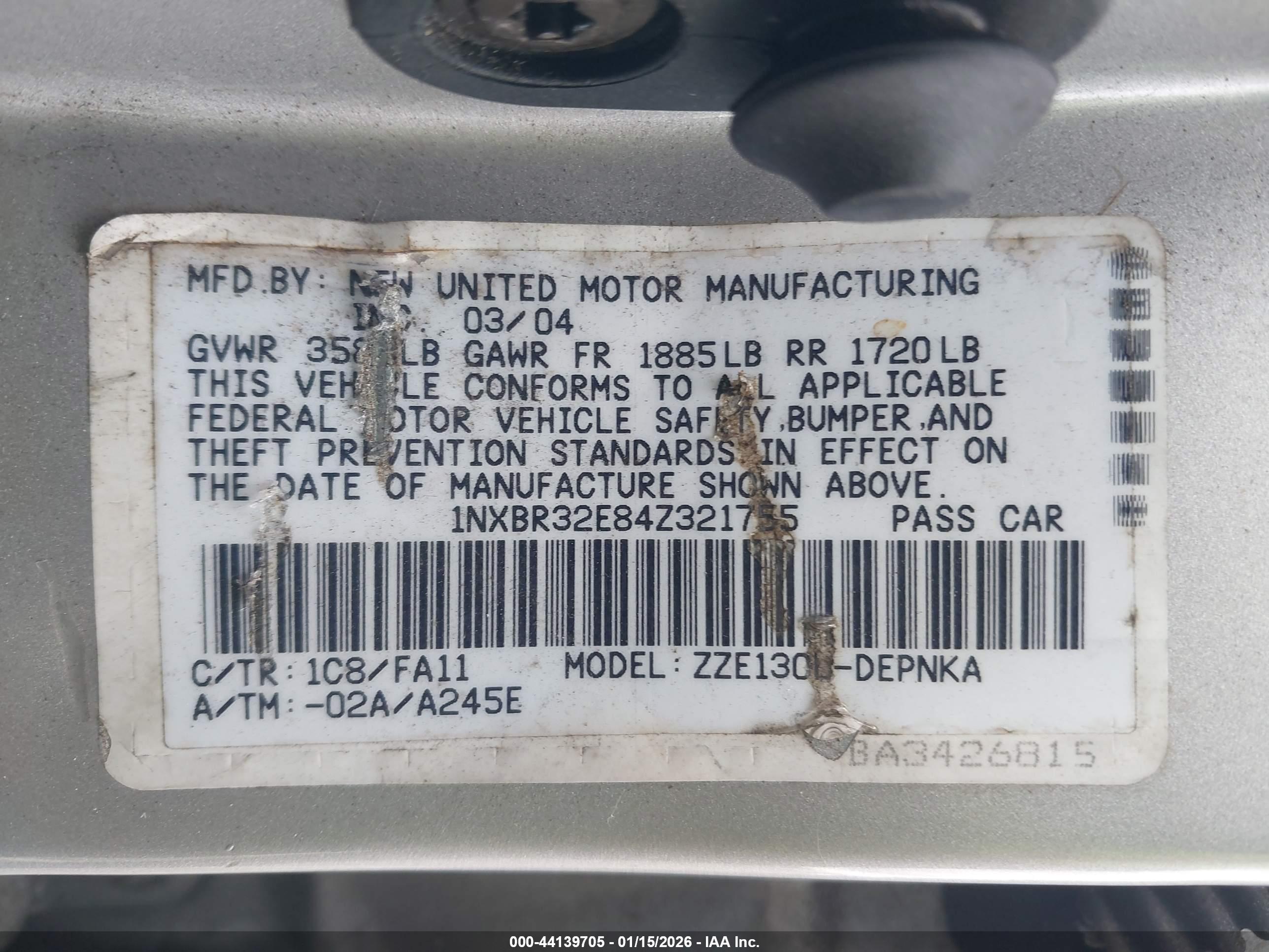 TOYOTA COROLLA image 9