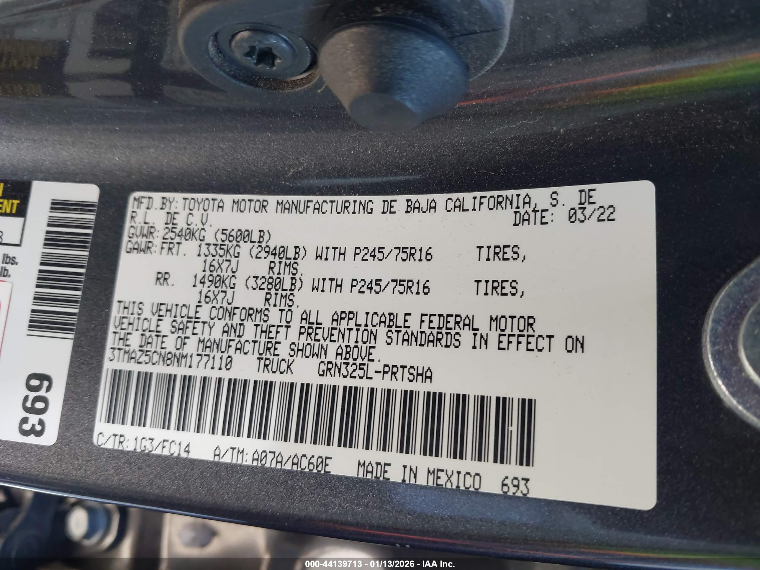 TOYOTA TACOMA image 9