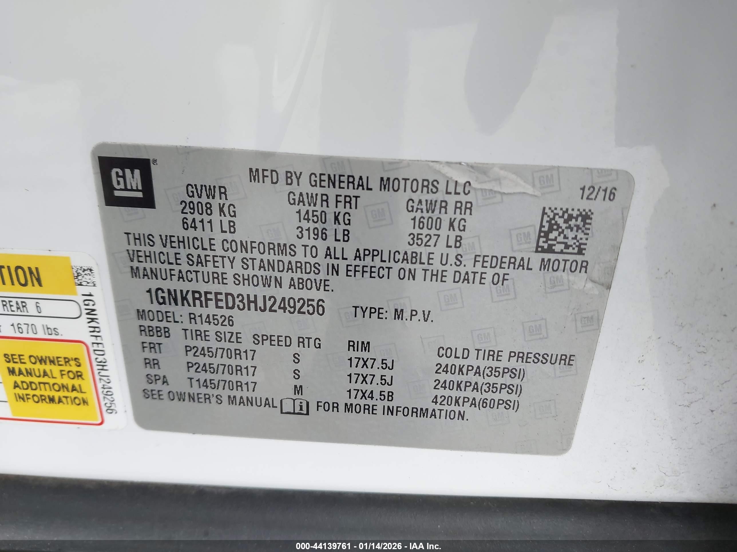 CHEVROLET TRAVERSE image 9